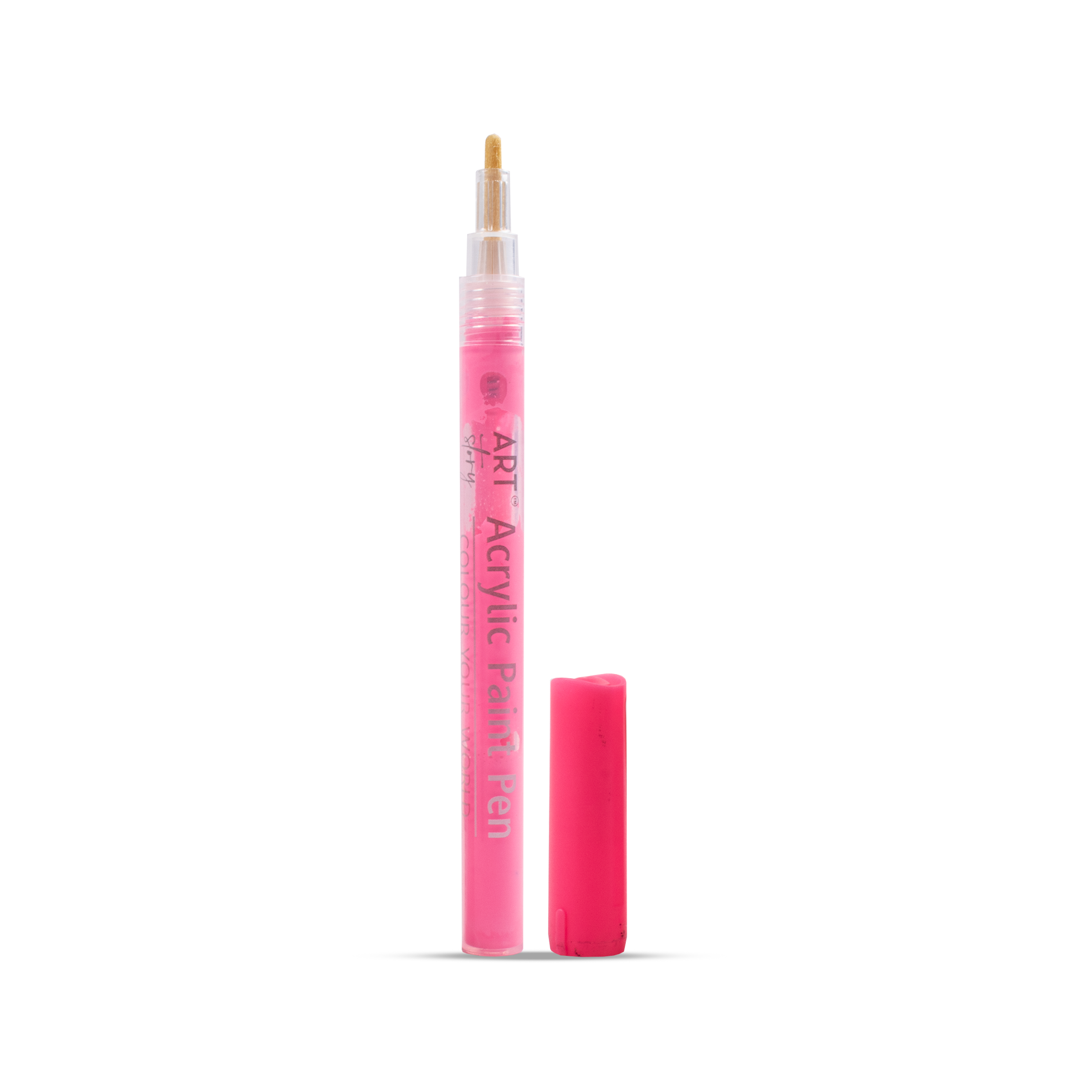 Fluorescent Acrylic Paint Marker Pen Water Based Pink 1mm Tip 1pc