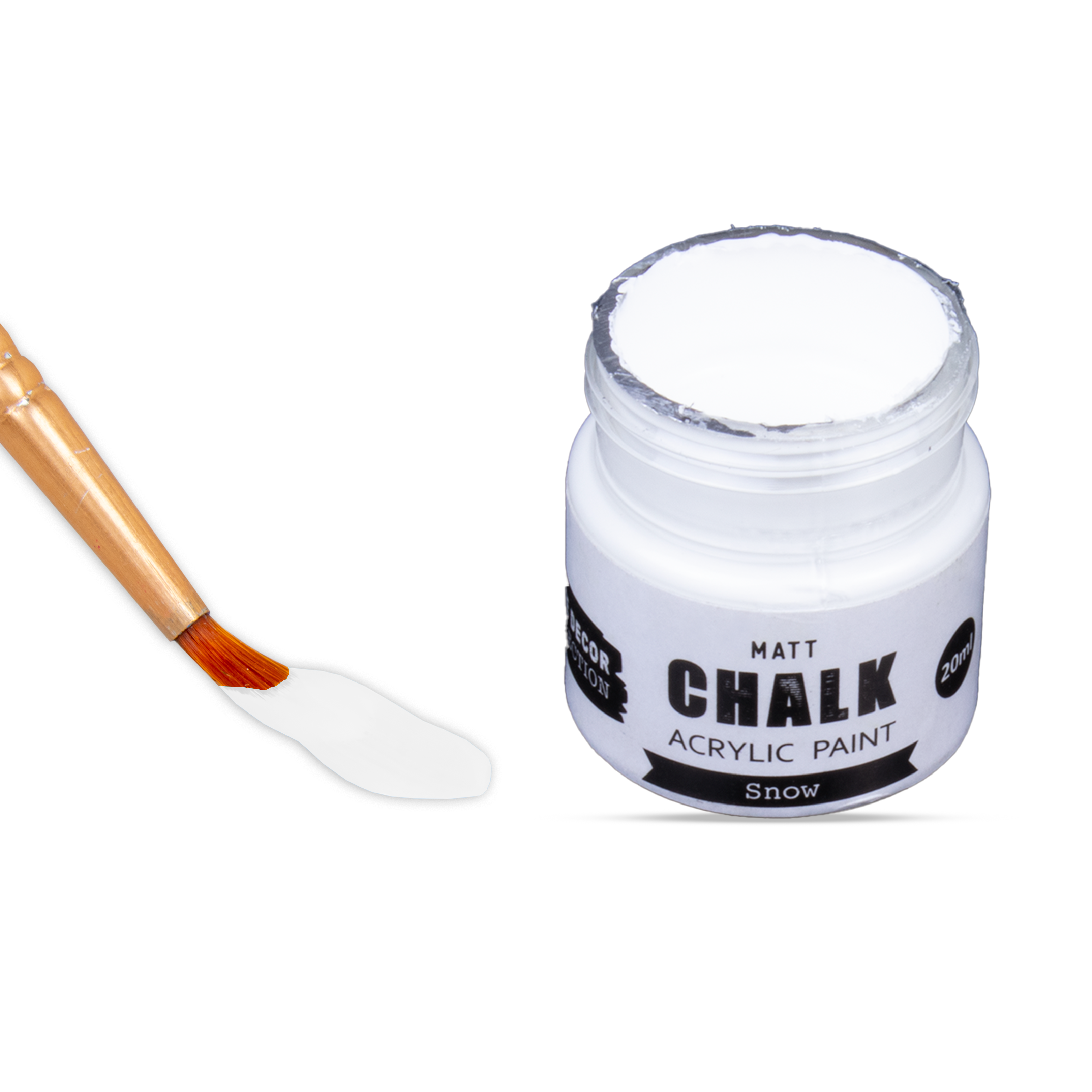 Home Decor Chalk Paint Snow 20ml Bottle