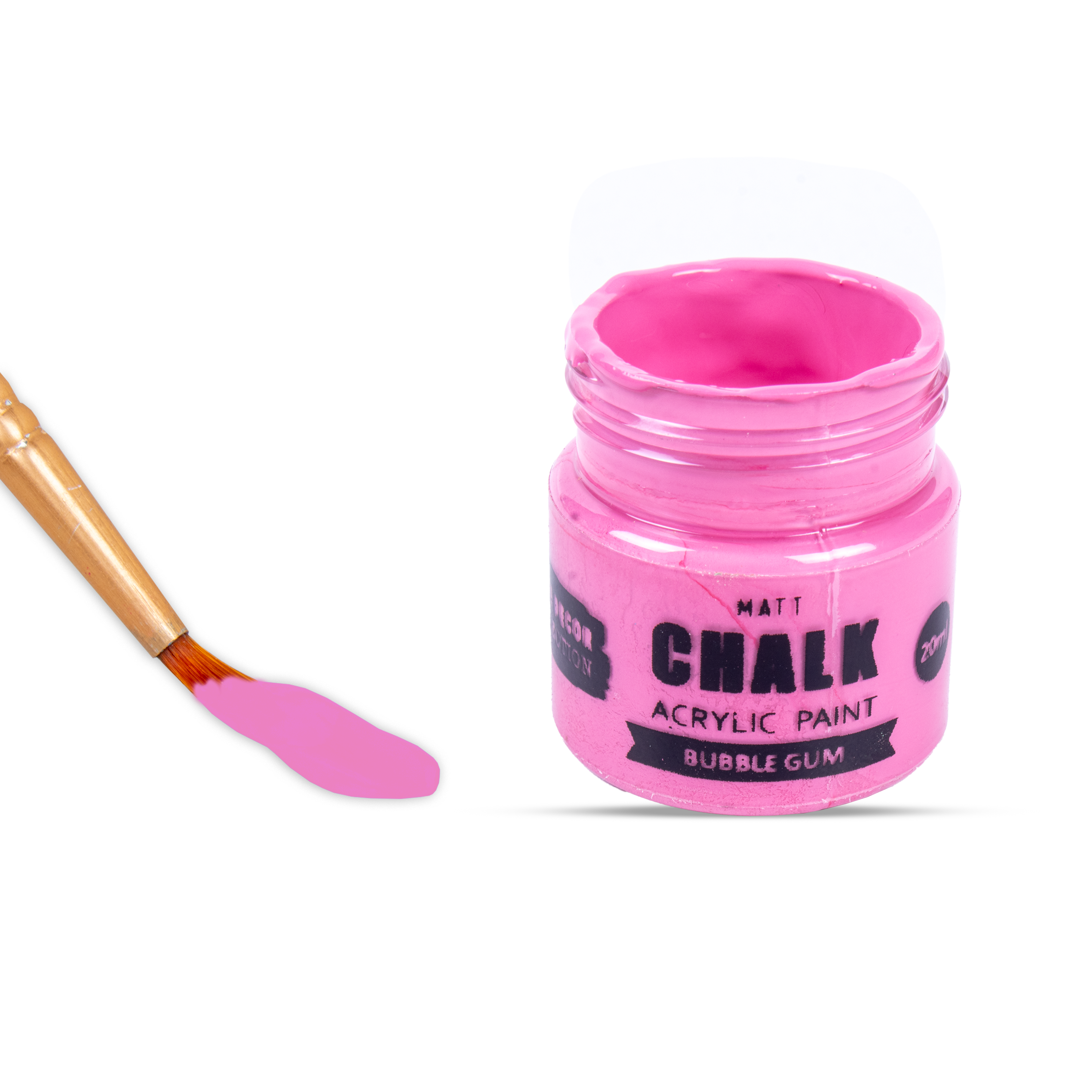 Home Decor Chalk Paint Bubble Gum 20ml Bottle