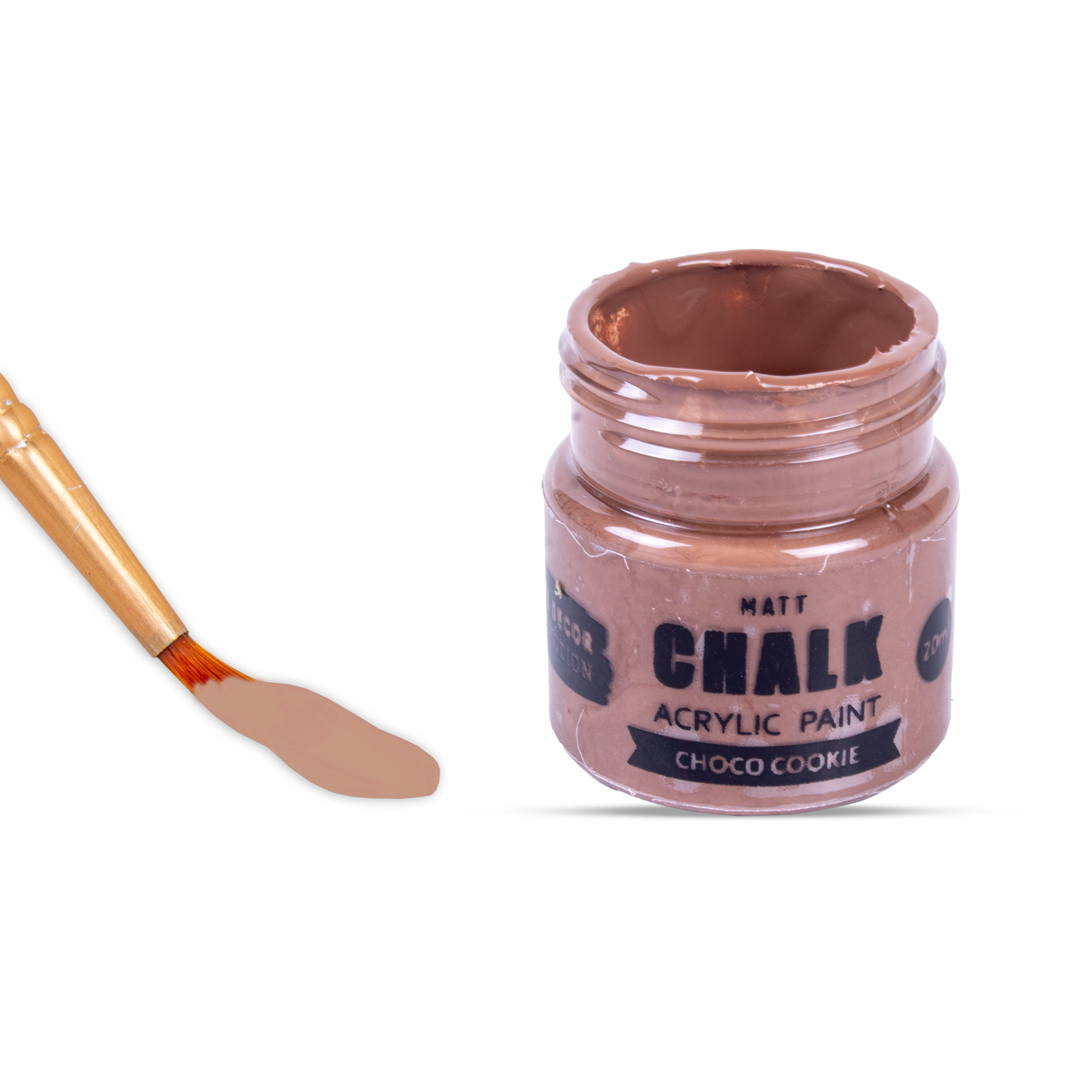 Home Decor Chalk Paint Choco Cookie 20ml Bottle