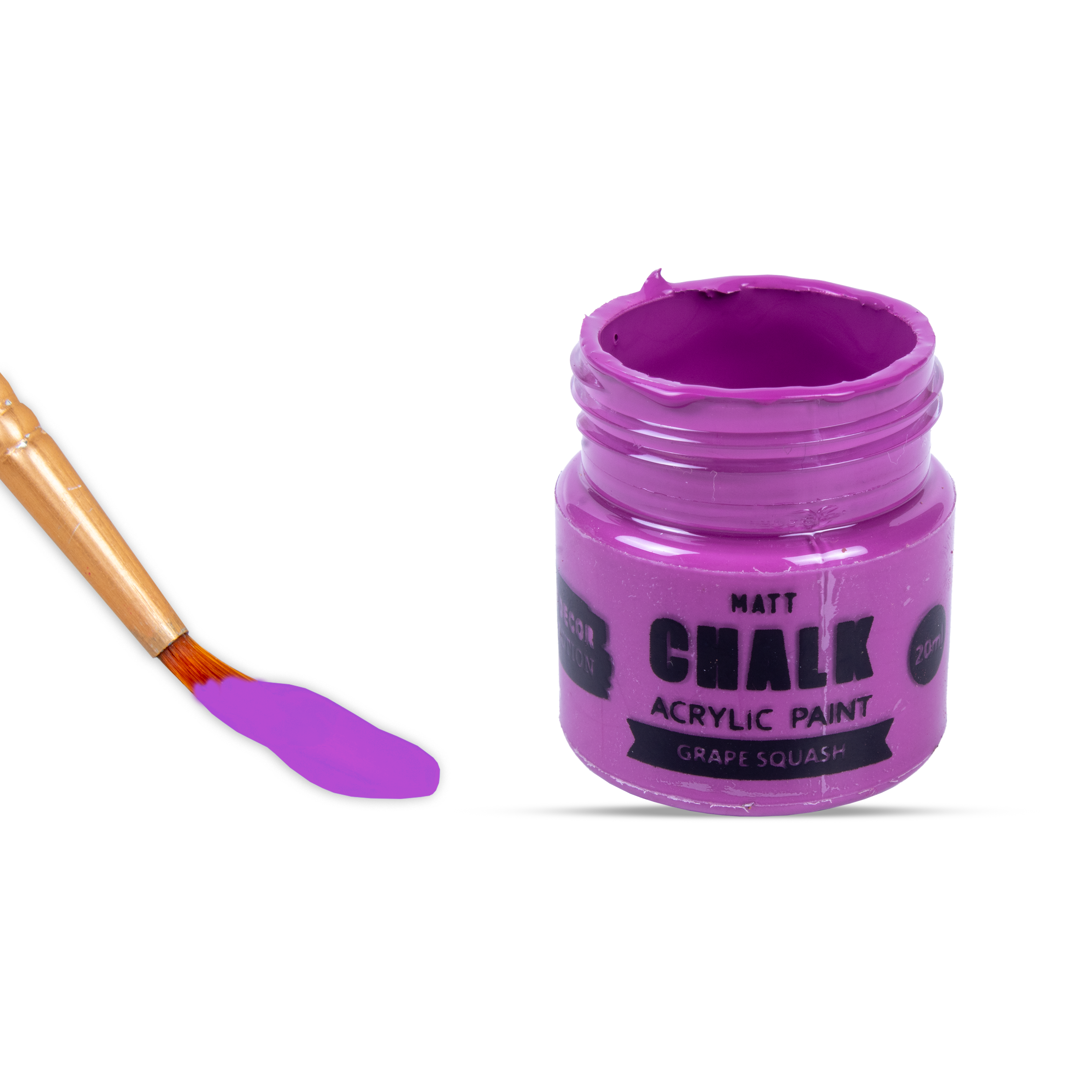 Home Decor Chalk Paint Grape Squash 20ml Bottle