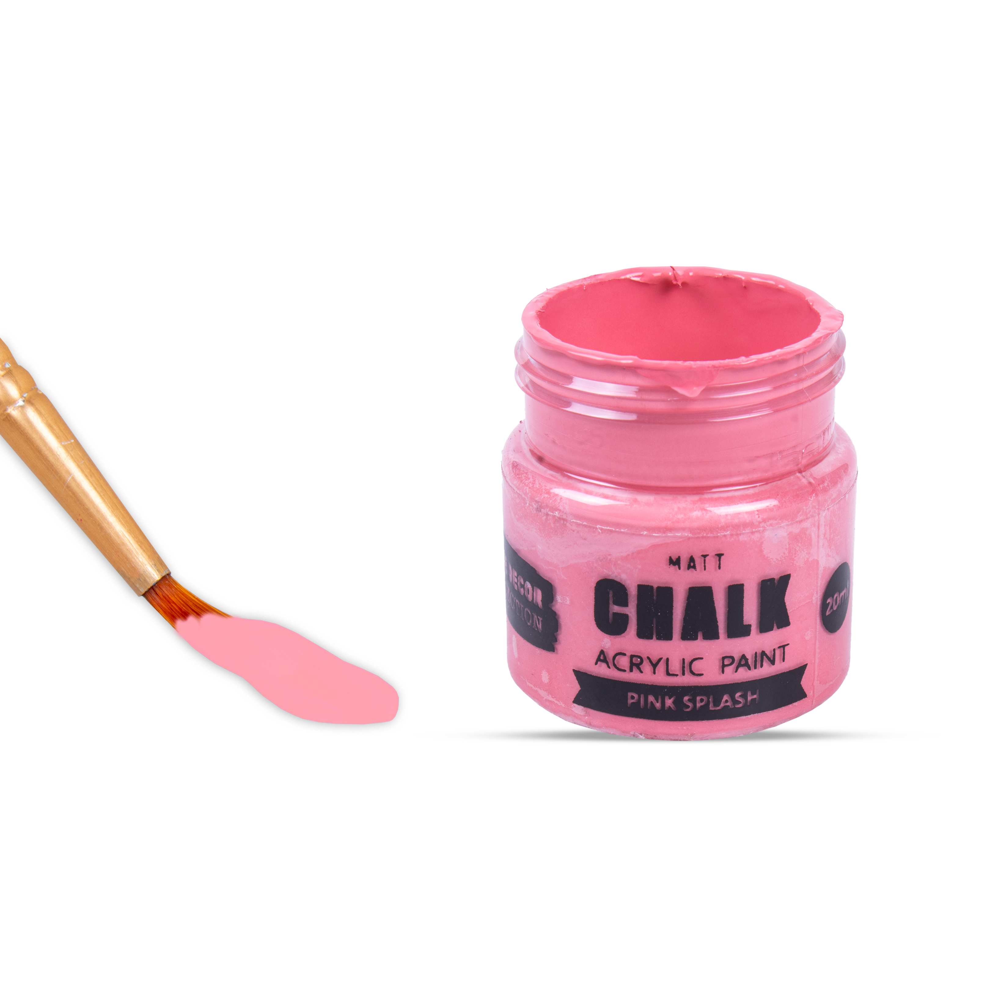 Home Decor Chalk Paint Pink Splash 20ml Bottle