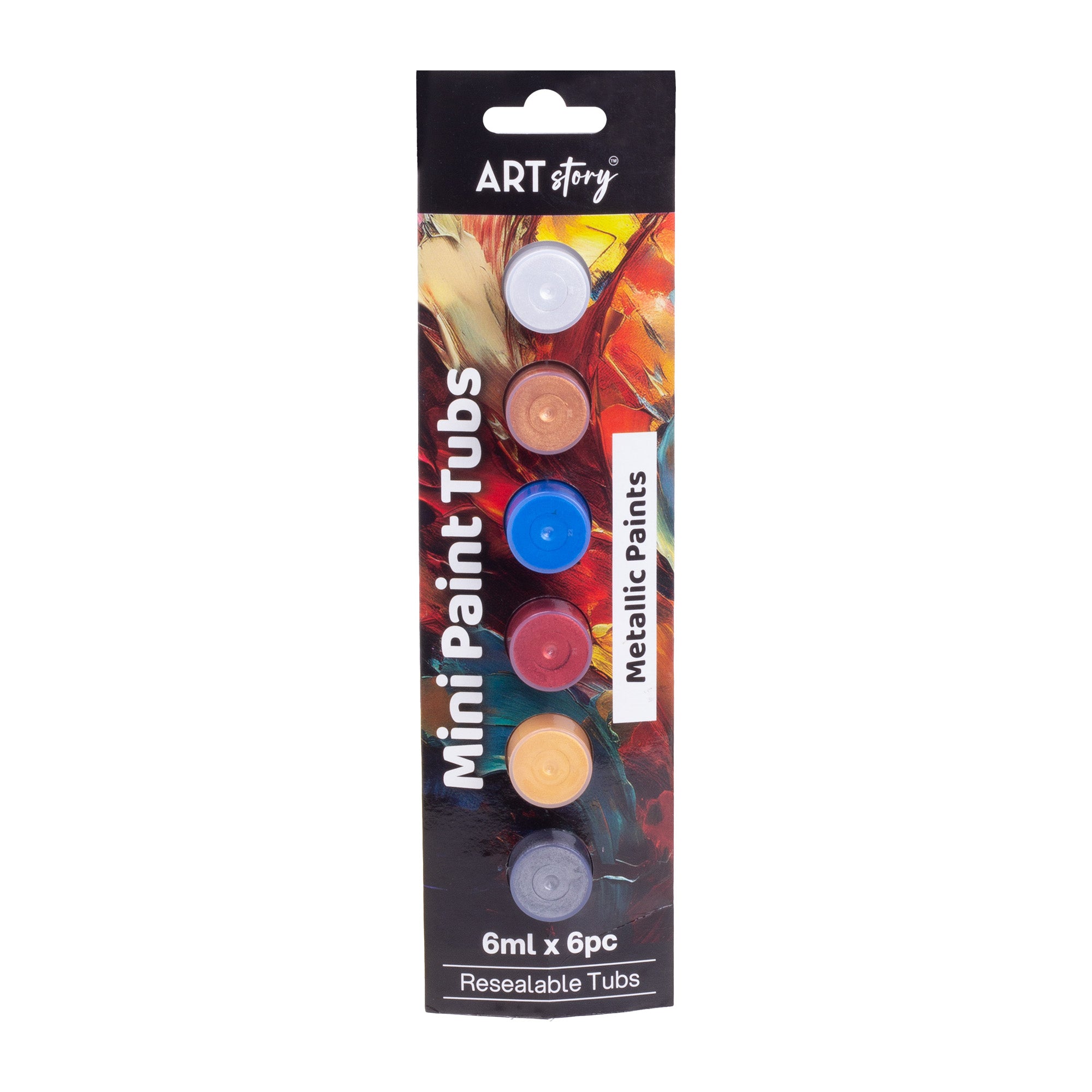 Mini Paint Tubs Metallic Paint Bright 6ml x 6 shades