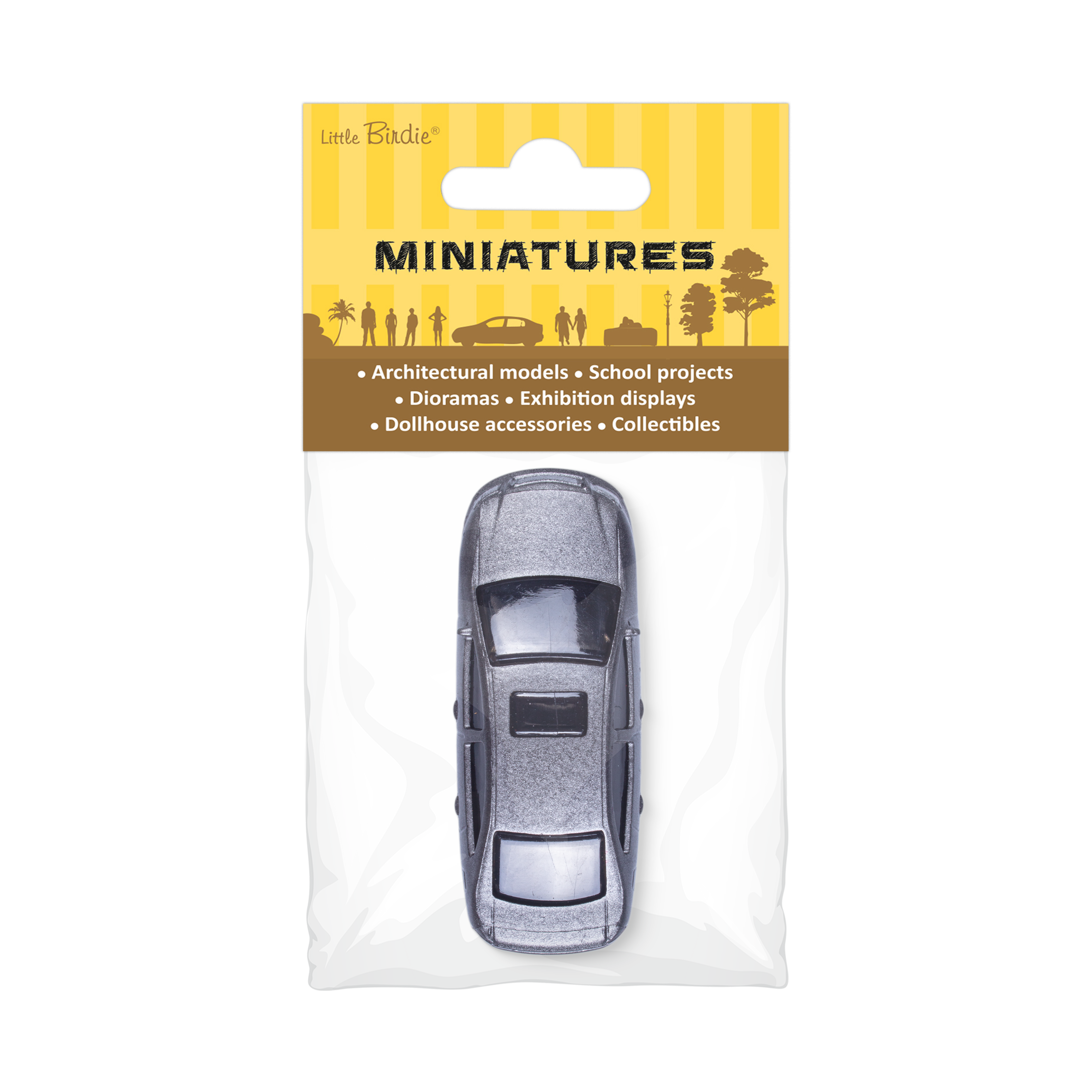 Miniature Car Assorted Colours L65 X W23mm 1pc