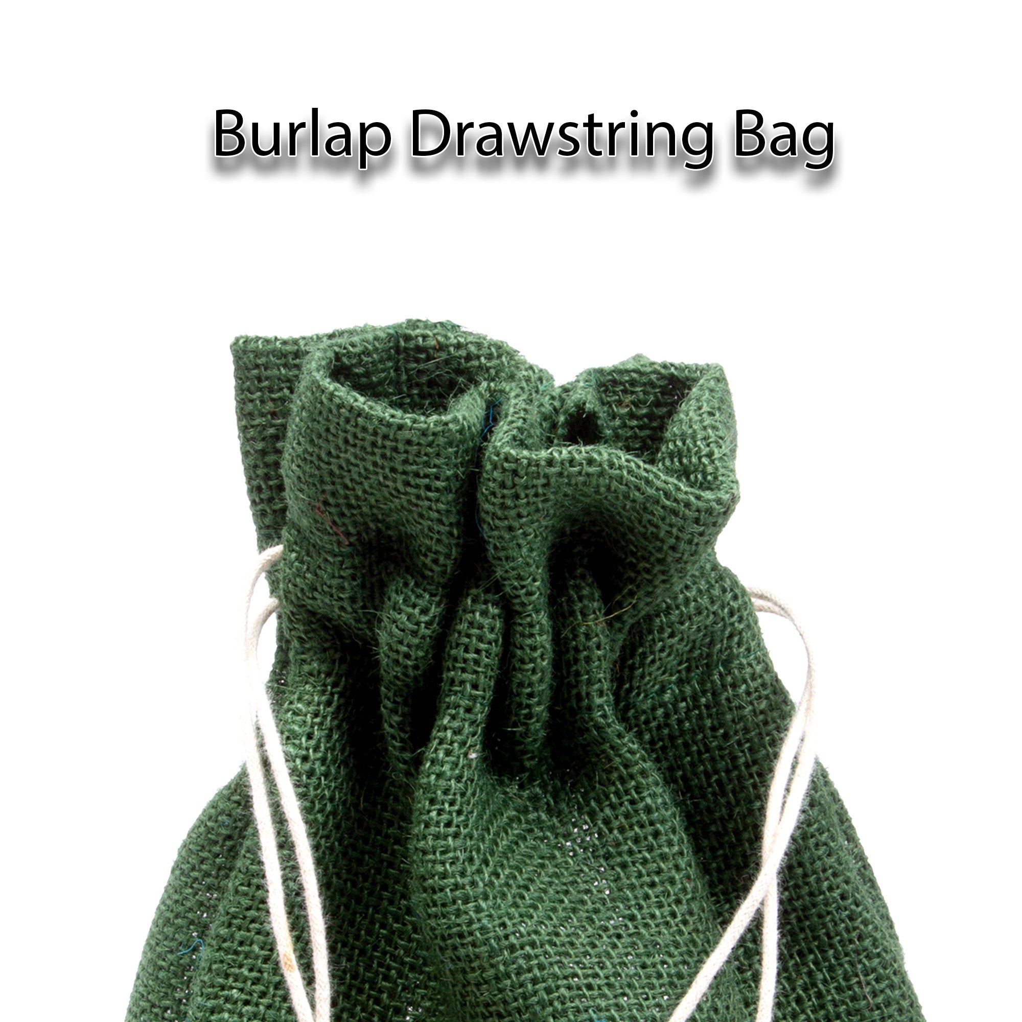 Burlap Drawstring Bag Assorted Colours L8 X W7.5X D3inch 1pc