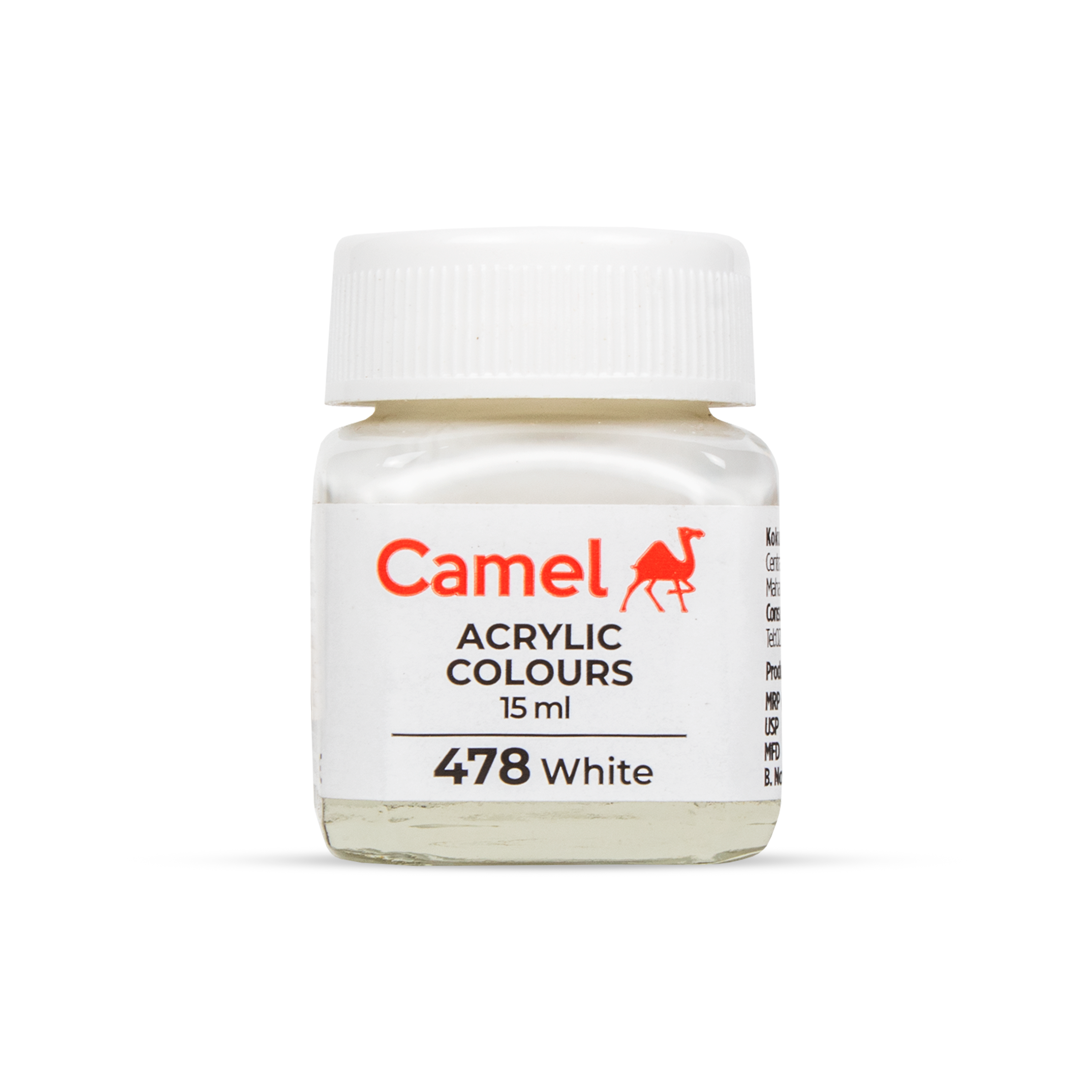 Fabrica Acrylic Colour Ultra Sr1 White 2209478 15Ml Bottle Camlin