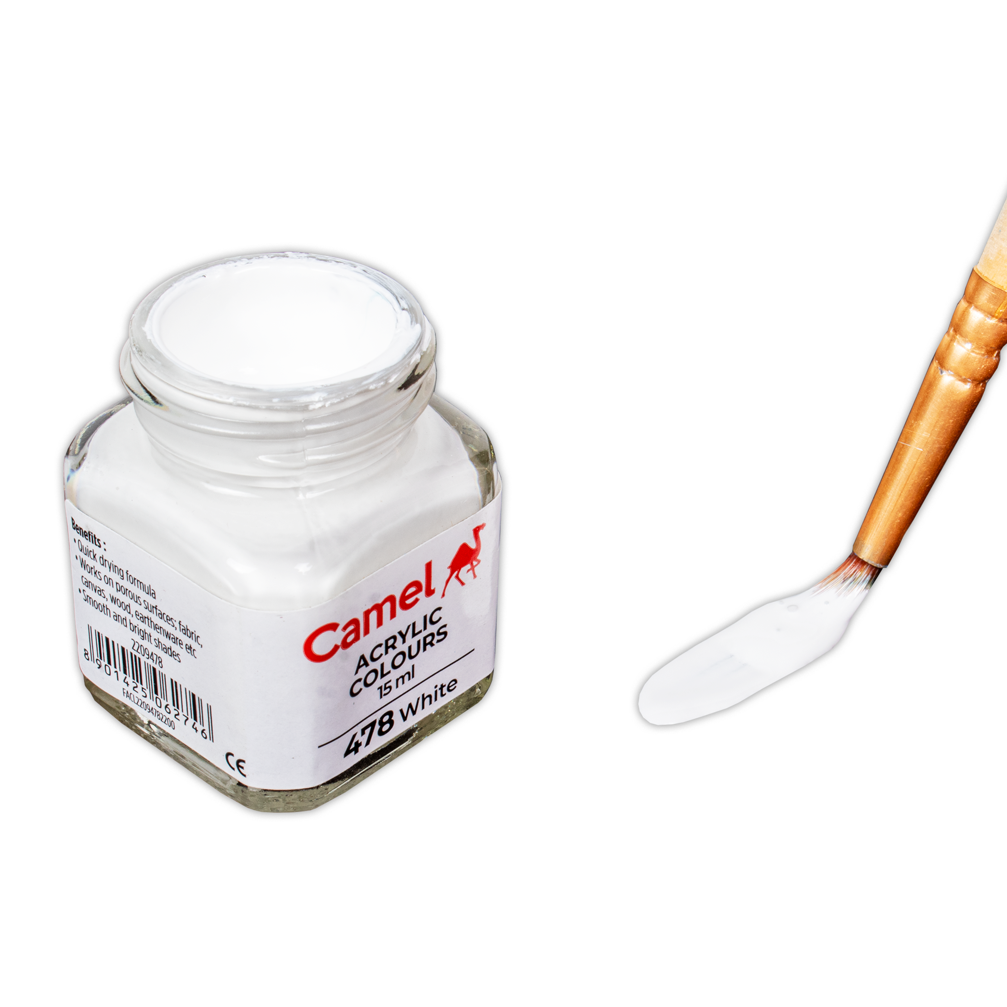 Fabrica Acrylic Colour Ultra Sr1 White 2209478 15Ml Bottle Camlin
