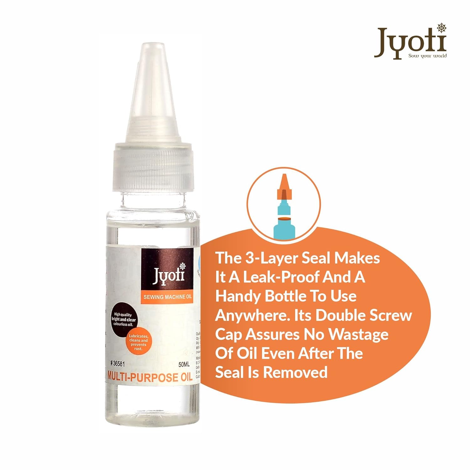Sewing Machine Oil 50Ml Bottle
