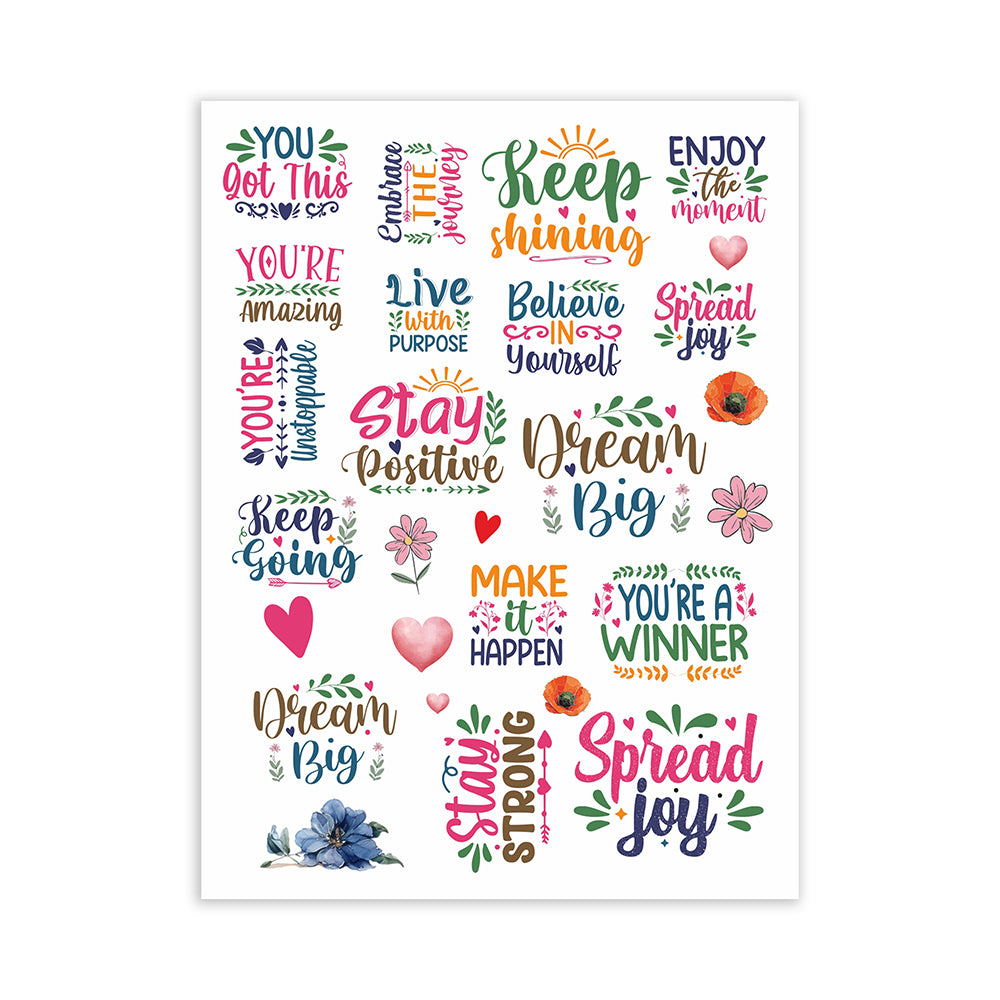 Deco Transfer Sheet Spread Joy 7.5 X 9.5inch 1pc