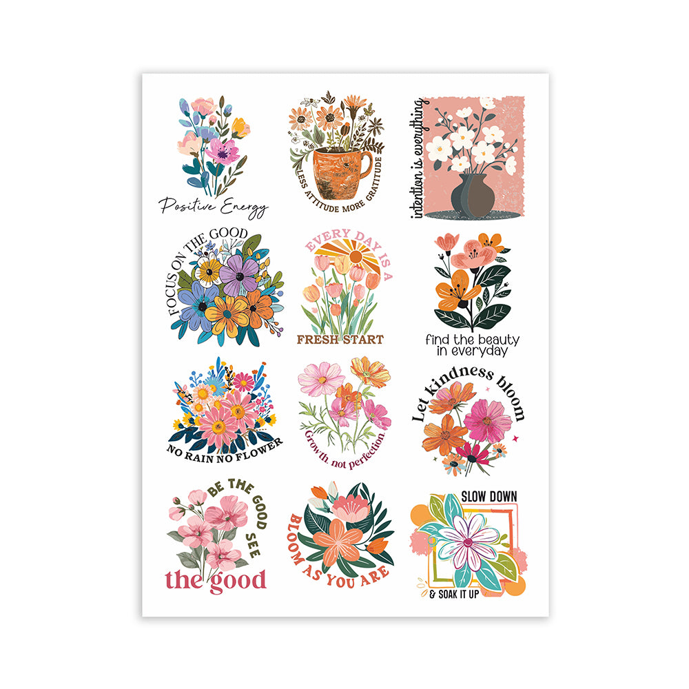 Deco Transfer Sheet Be Positive 7.5 X 9.5inch 1pc