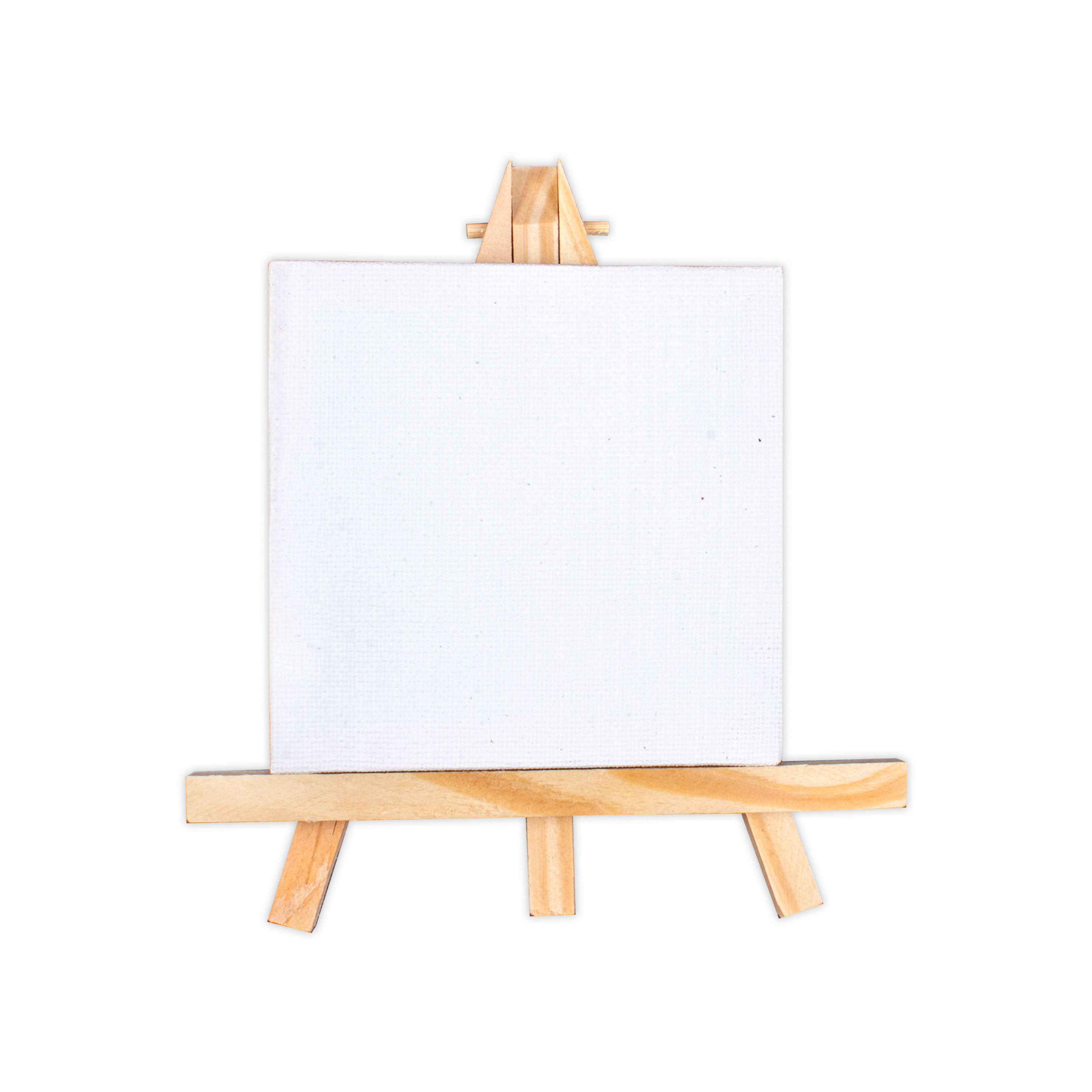 Wooden Mini Easel With Canvas Easel Size 15cm Canvas Size 10 X 10cm 1pc