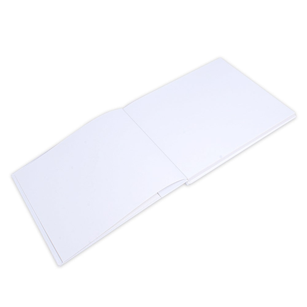 Paintable Canvas Hard Bound Sketch And Drawing Landscape A4 150gsm 50 Plain Sheets