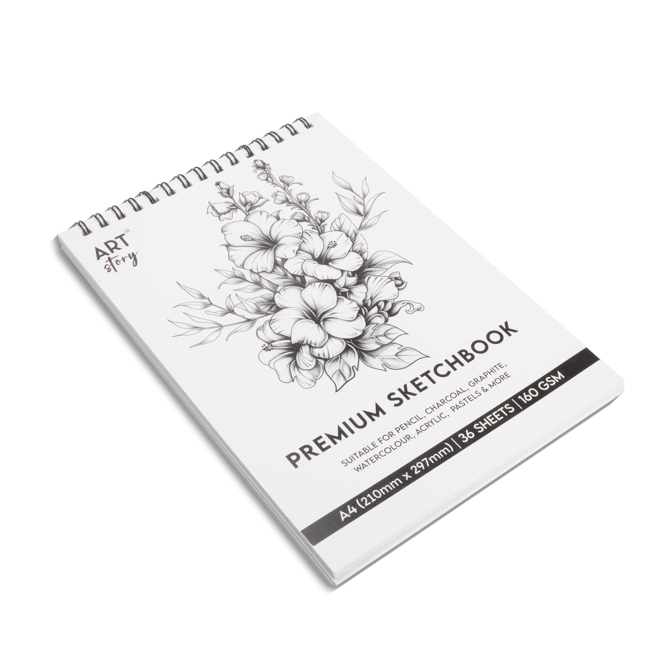 Premium Sketchbook Top Wiro With Hanger A4 160gsm 36 Sheets