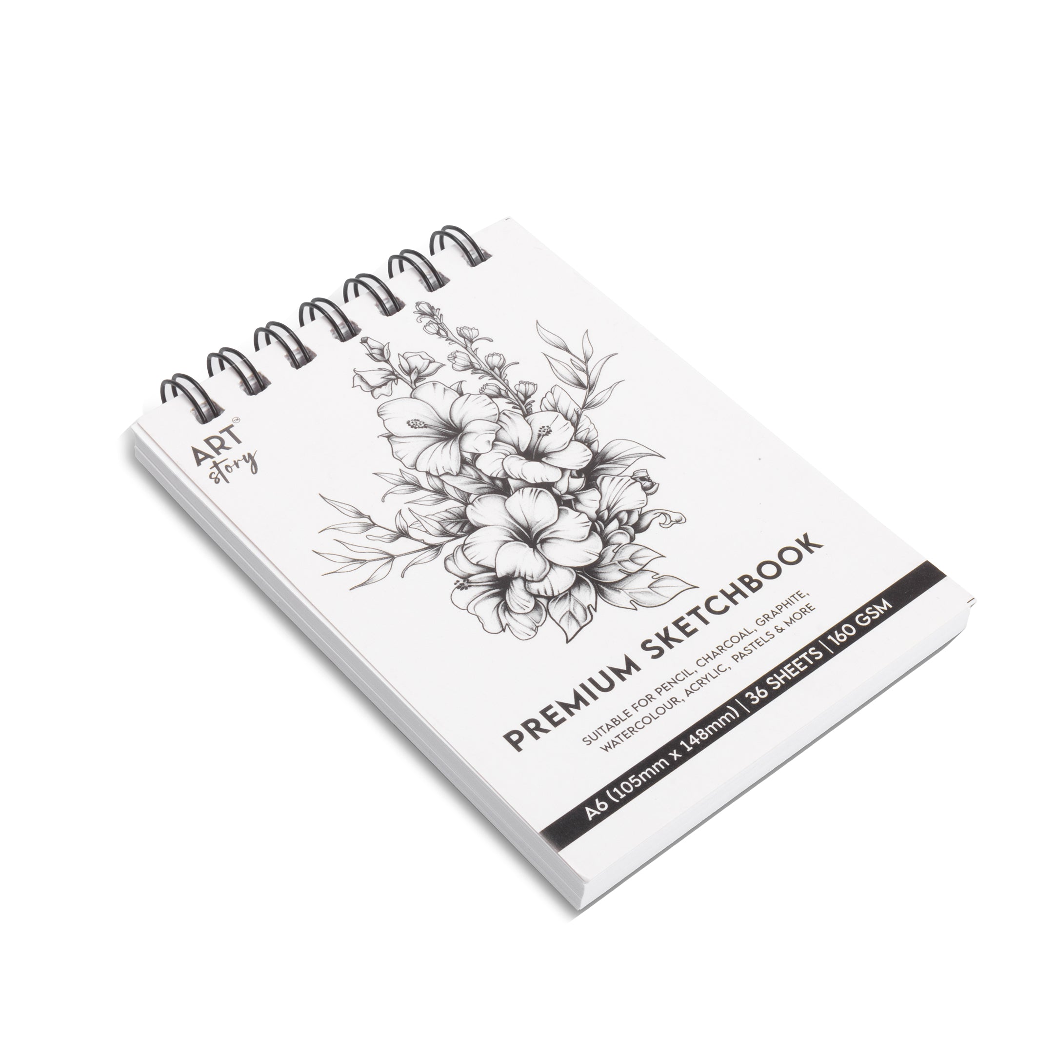 Premium Sketchbook Top Wiro A6 160gsm 36 Sheets
