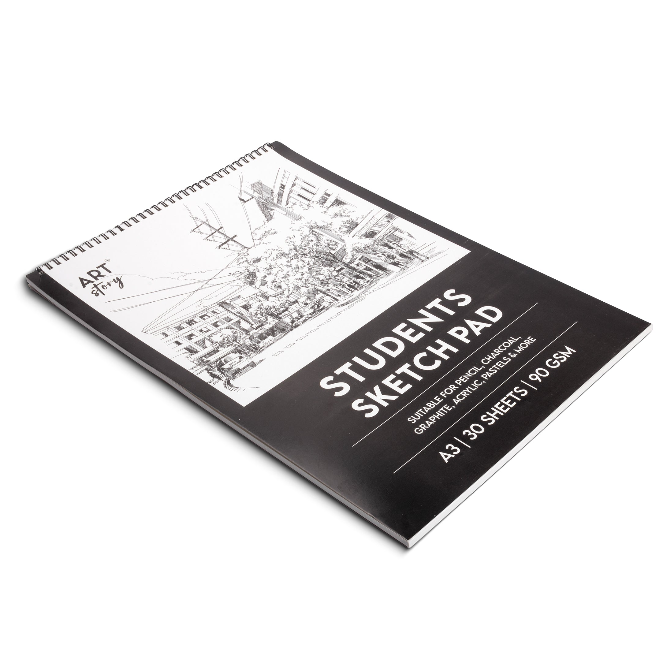 Student Sketchbook Top Wiro With Hanger A3 90gsm 30 Sheets