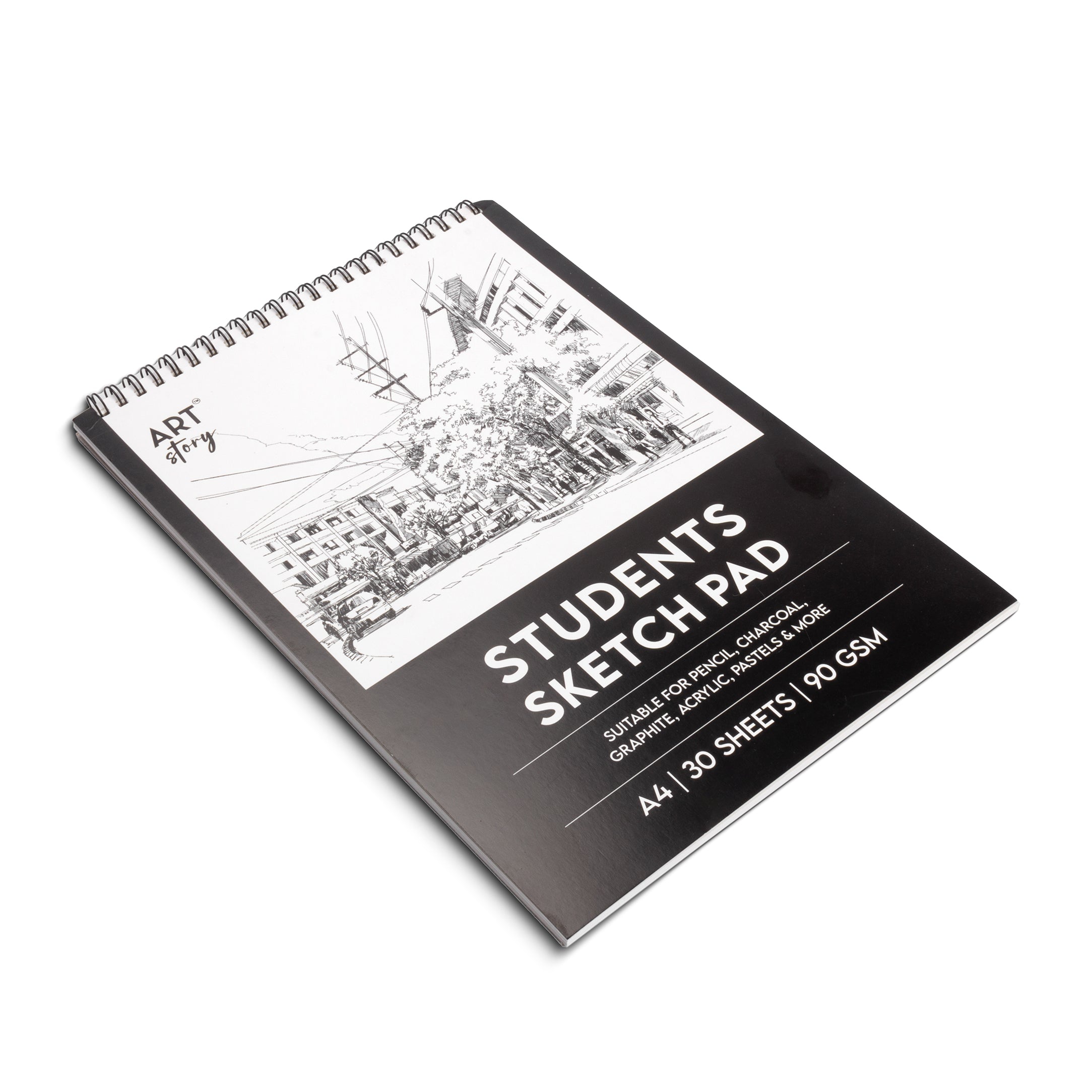 Student Sketchbook Top Wiro With Hanger A4 90gsm 30 Sheets