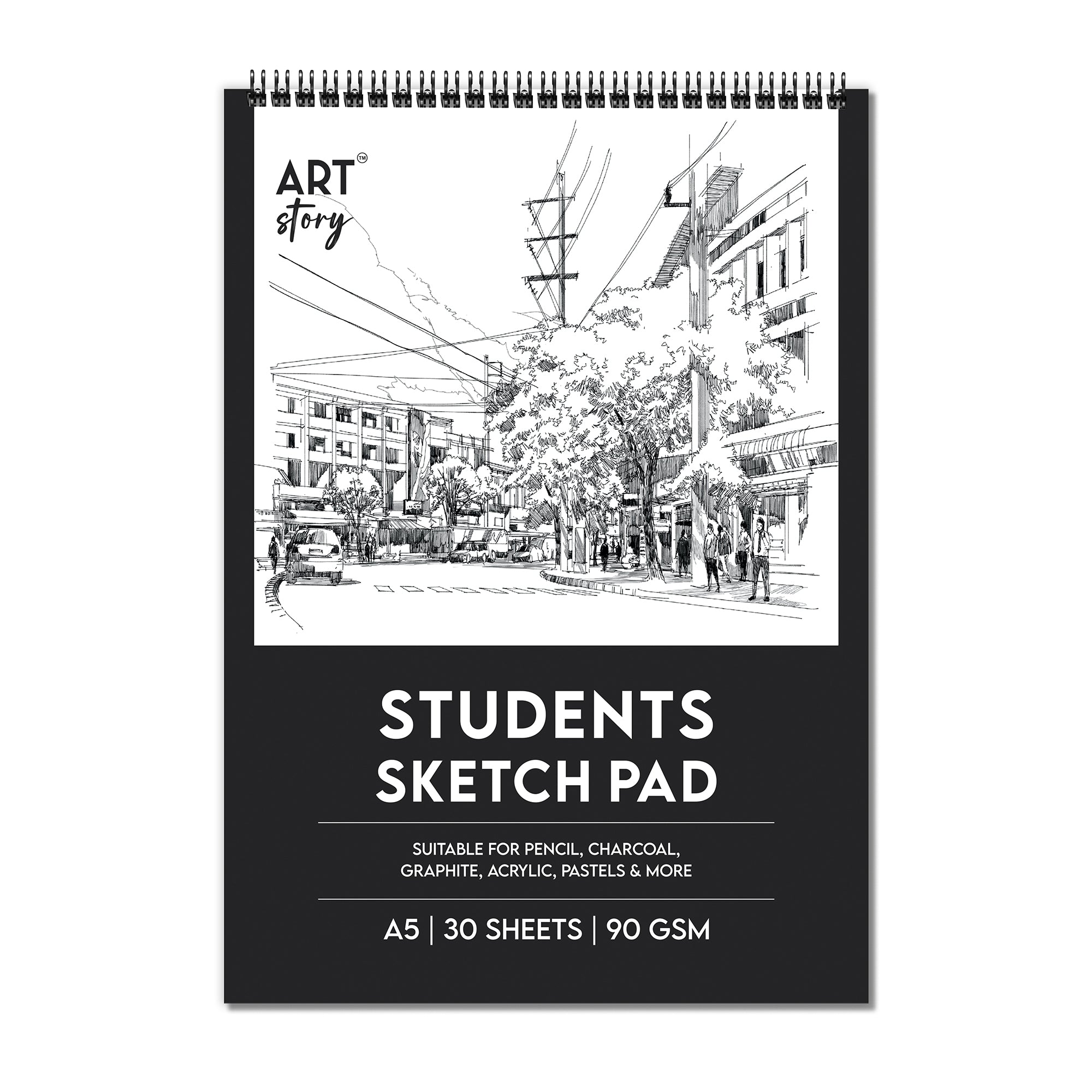 Student Sketchbook Top Wiro With Hanger A5 90gsm 30 Sheets