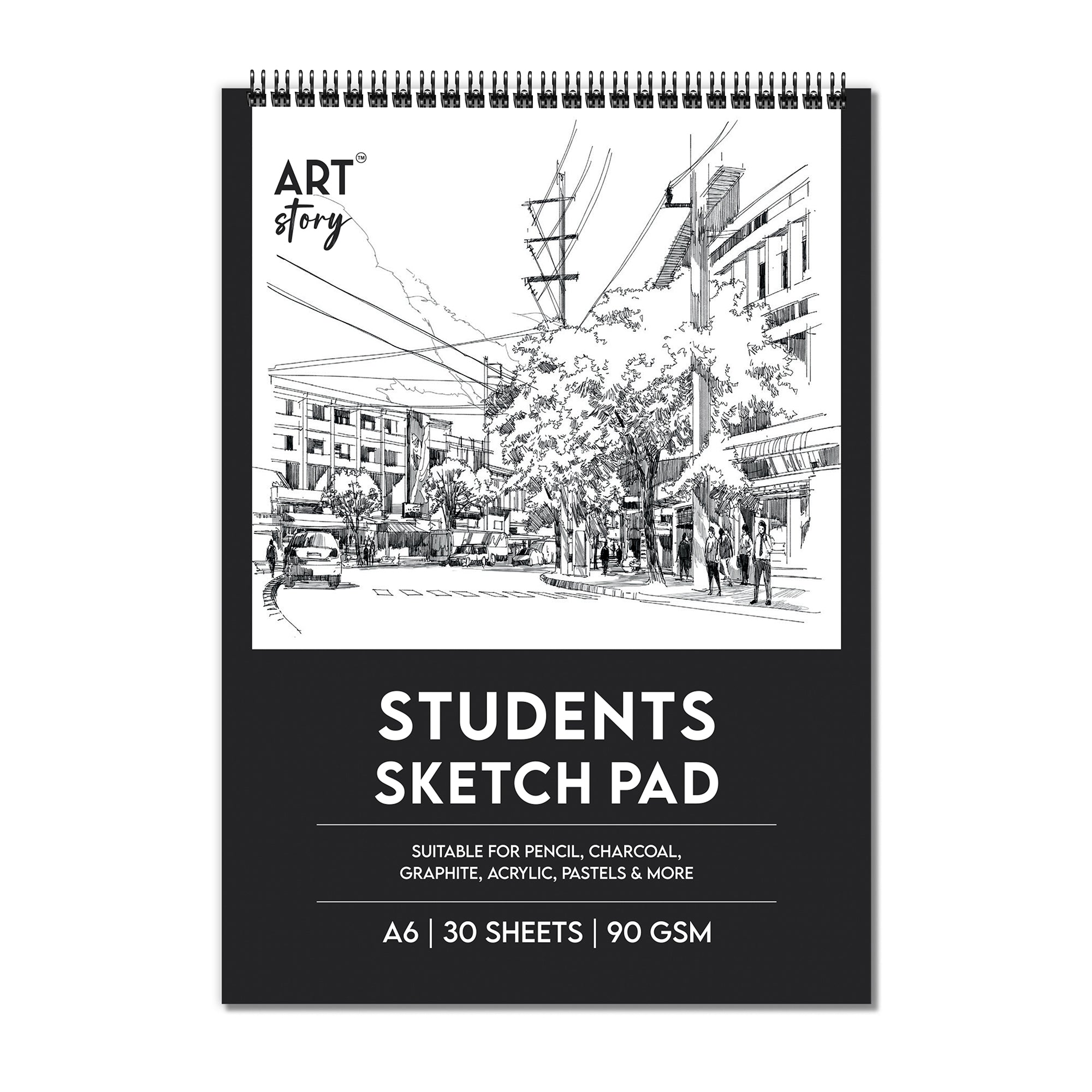 Student Sketchbook Top Wiro A6 90gsm 30 Sheets