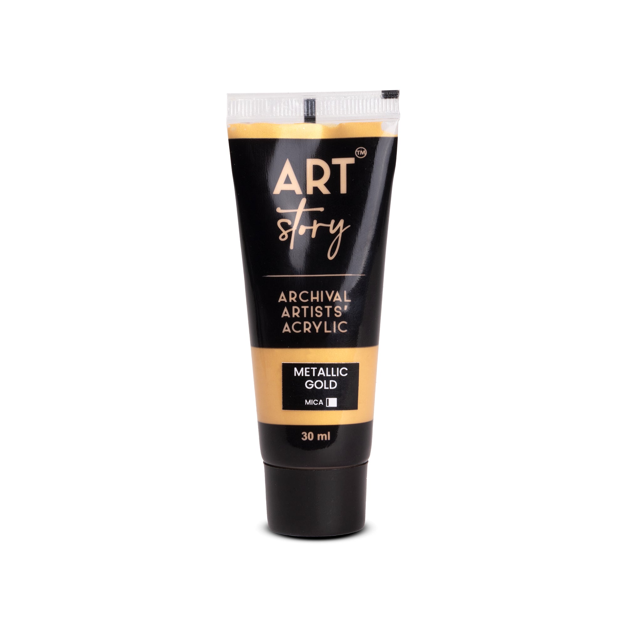 Metallic Artists Acrylic Colour Gold 30ml Tube
