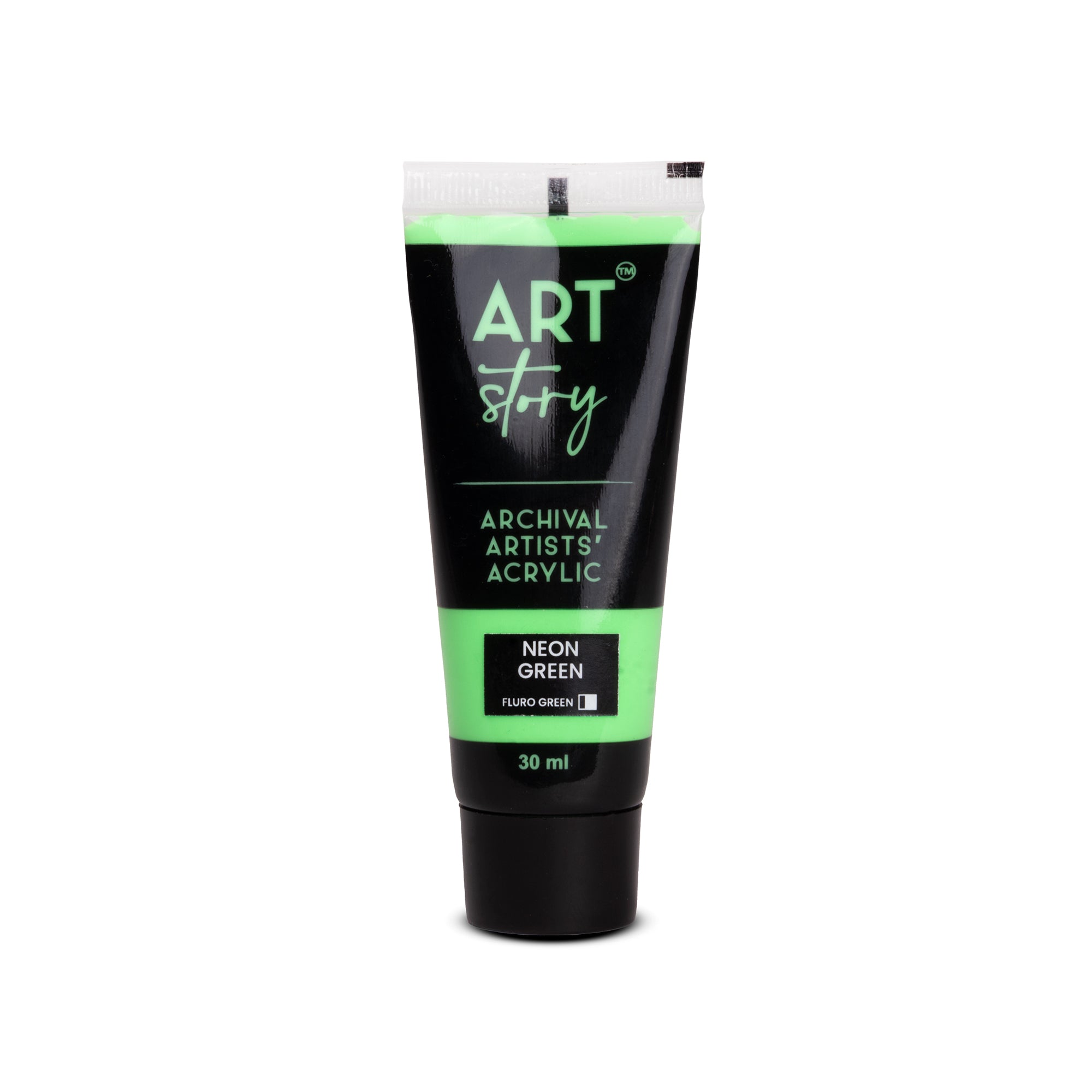 Neon Artists Acrylic Colour Green 30ml Tube