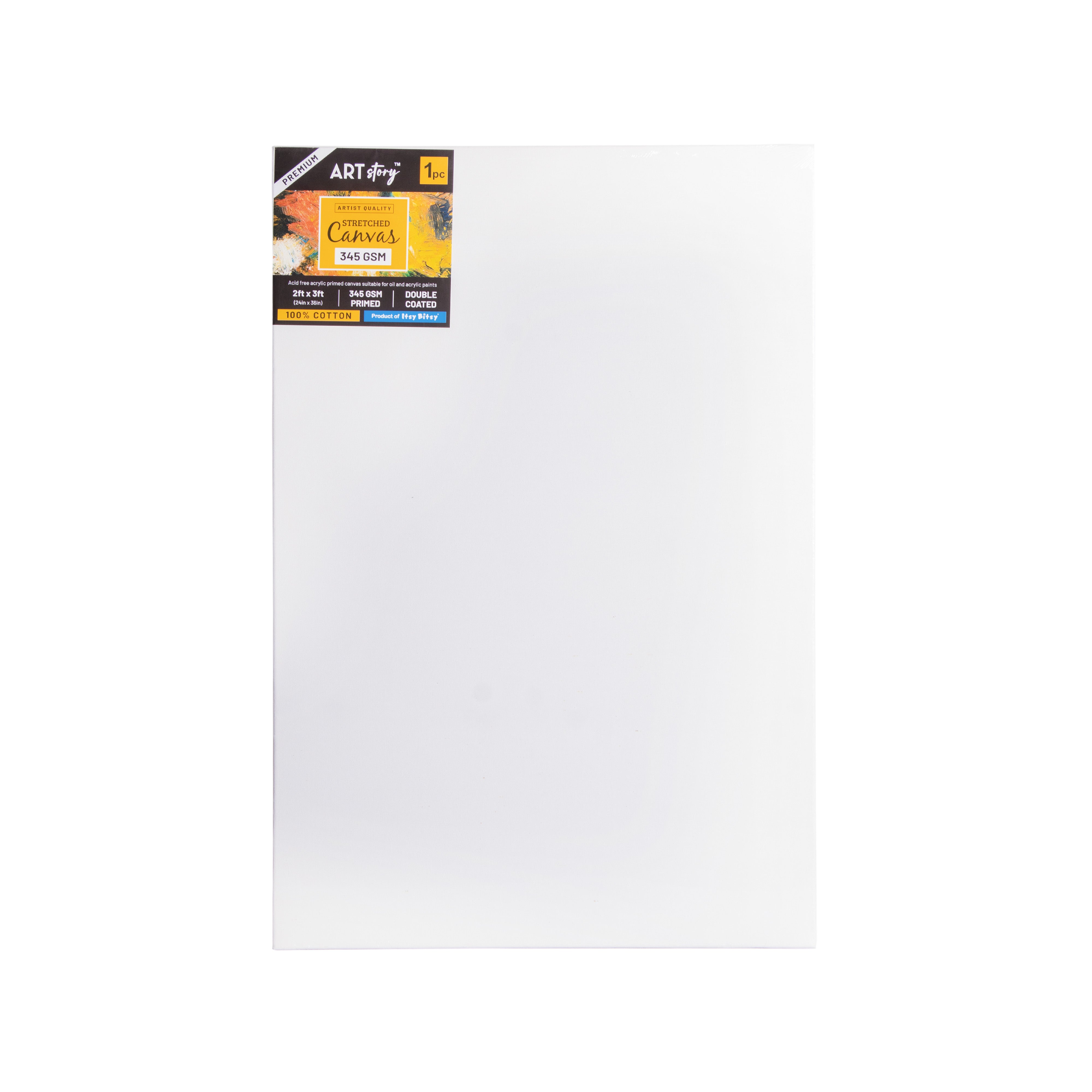 Stretched Canvas Frame (Pack Of 3) 17X37mm 345gsm 24 X 36inch