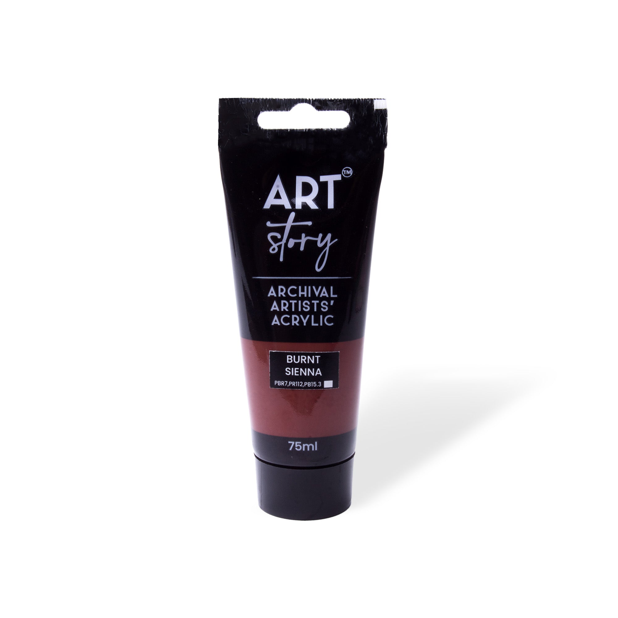Artists Acrylic Colour Burnt Sienna 75ml Tube