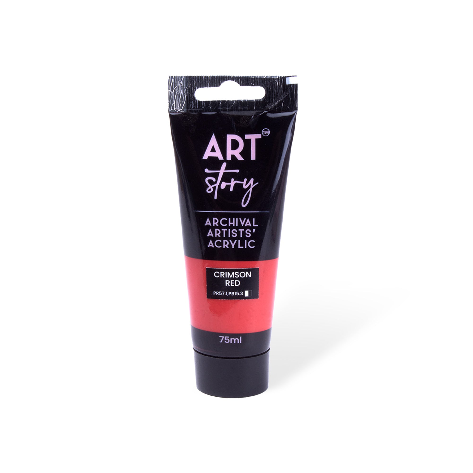 Artists Acrylic Colour Crimson Red 75ml Tube