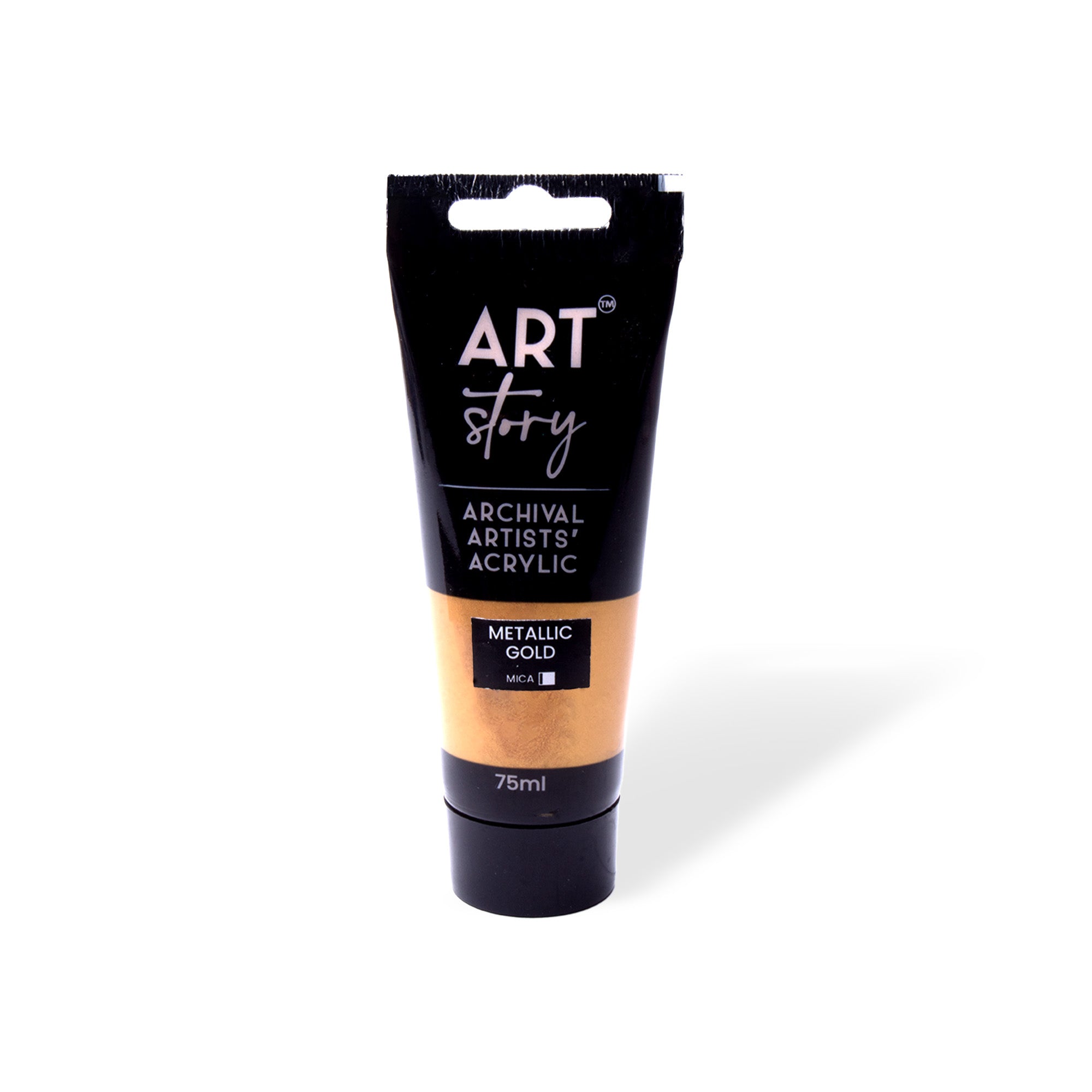 Metallic Artists Acrylic Colour Gold 75ml Tube