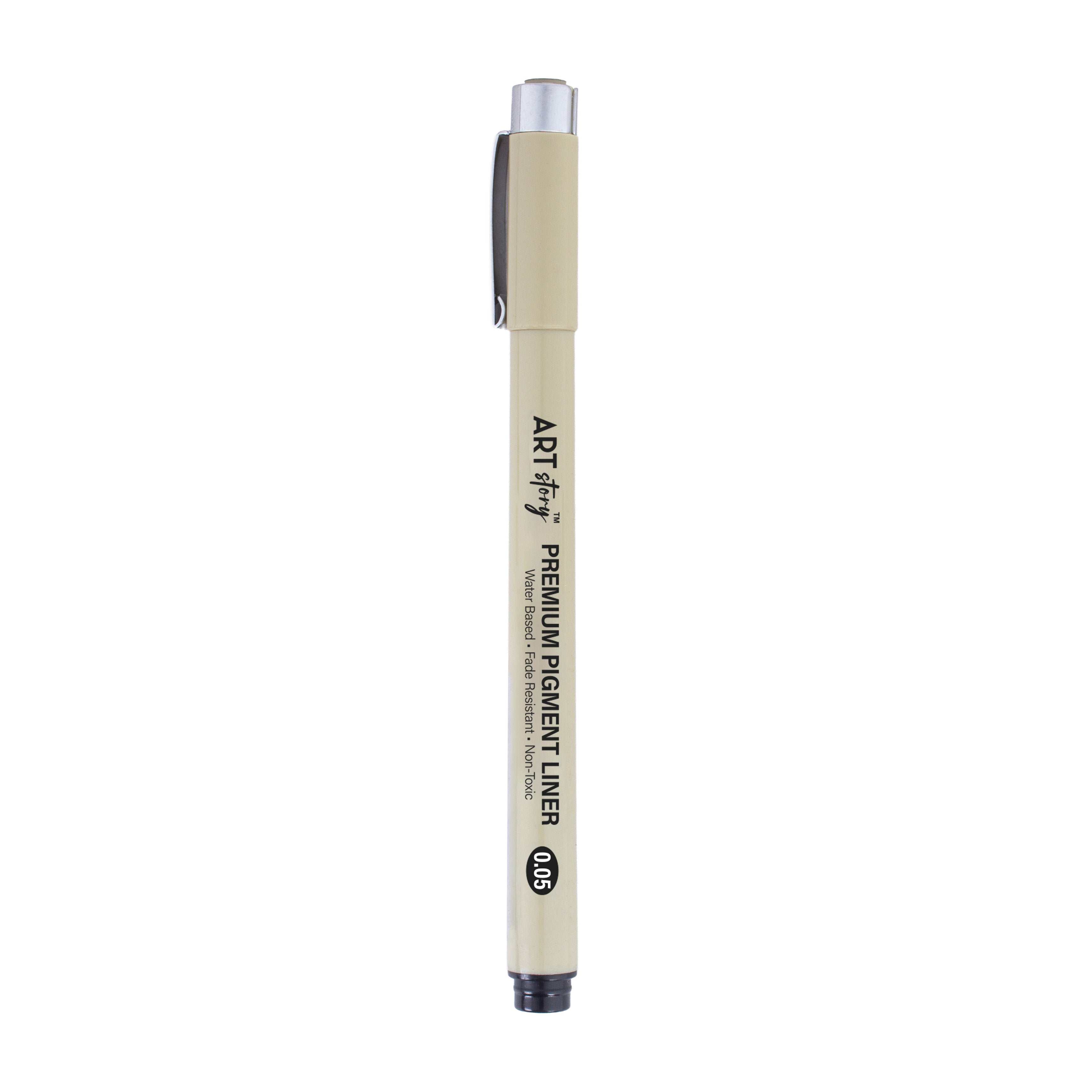 Pigment Fineliner Water Based Black 0.05mm Tip 1pc