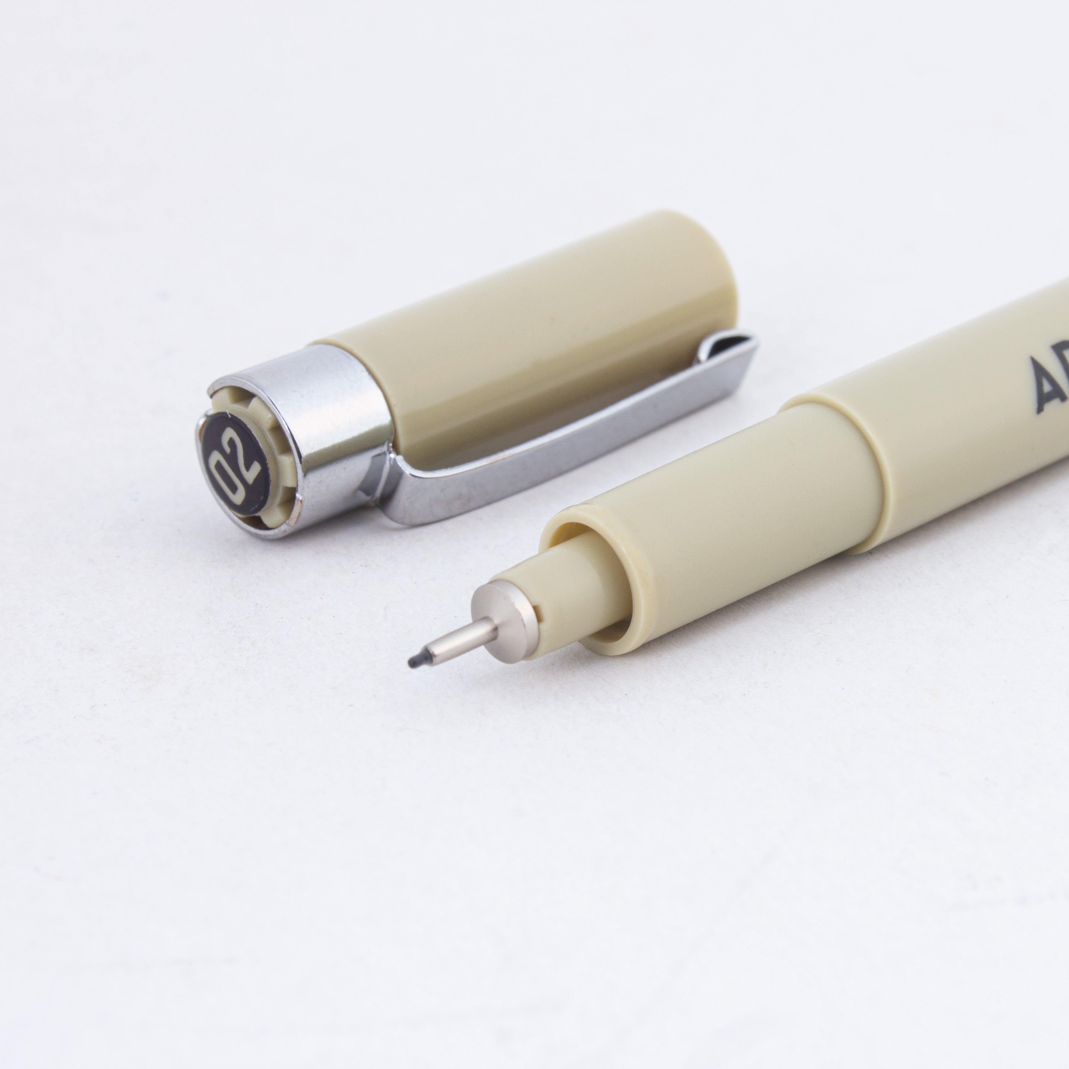 Pigment Fineliner Water Based Black 0.2mm Tip 1pc