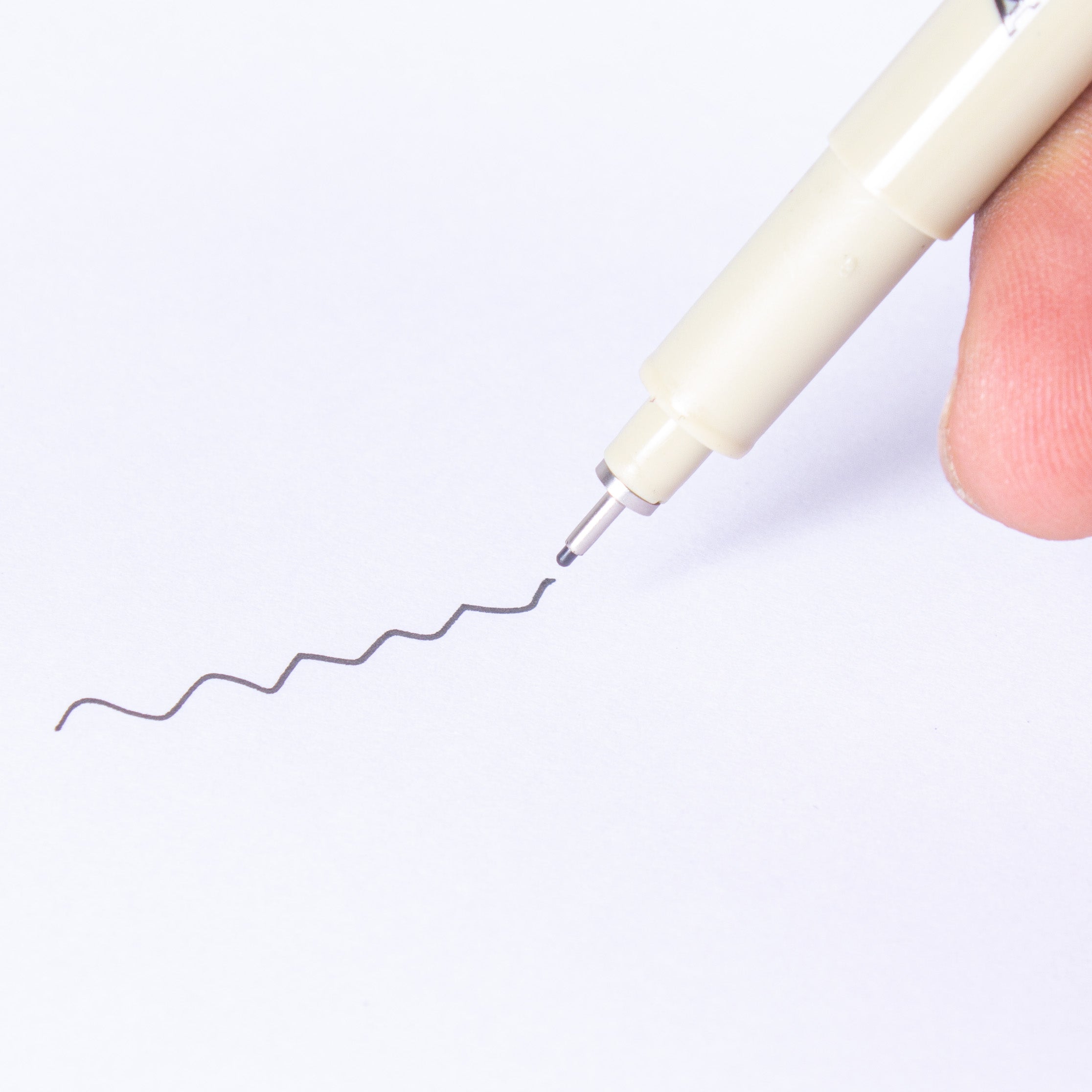 Pigment Fineliner Water Based Black 0.5mm Tip 1pc