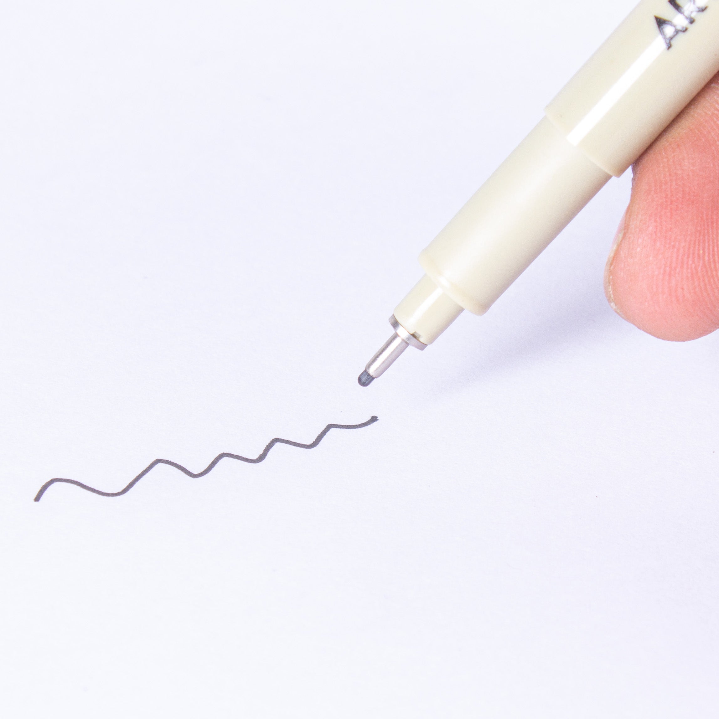 Pigment Fineliner Water Based Black 0.8mm Tip 1pc