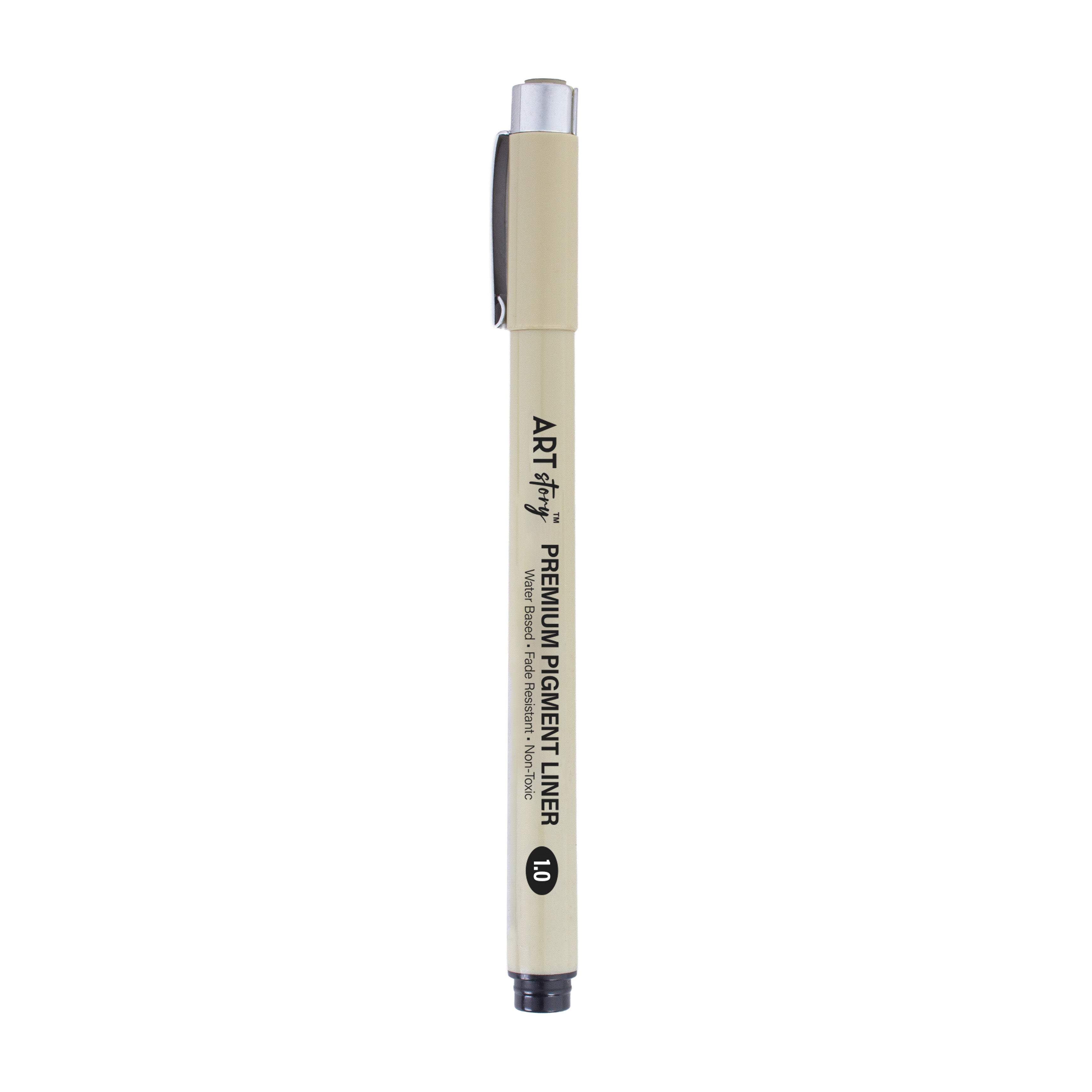 Pigment Fineliner Water Based Black 1.0mm Tip 1pc