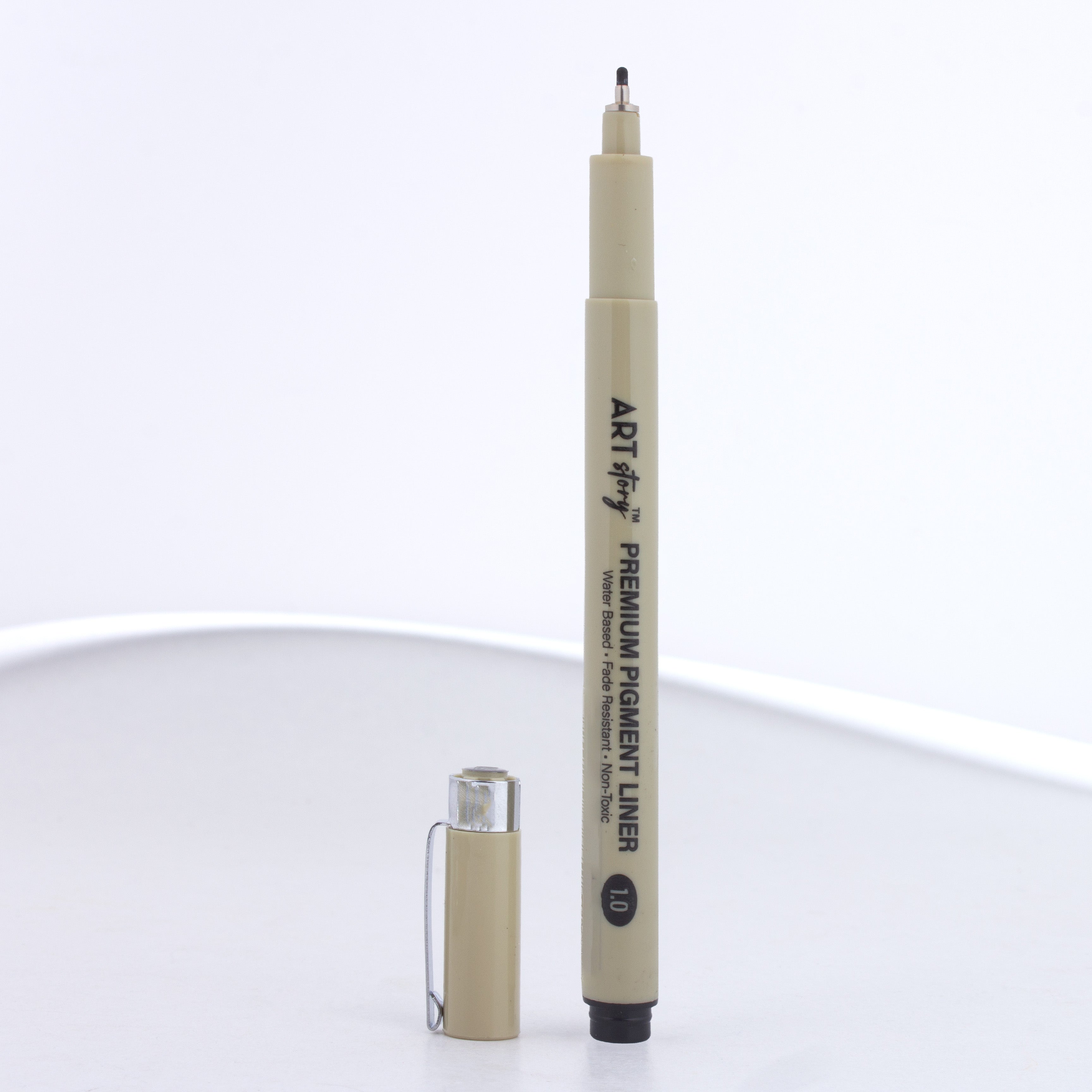 Pigment Fineliner Water Based Black 1.0mm Tip 1pc