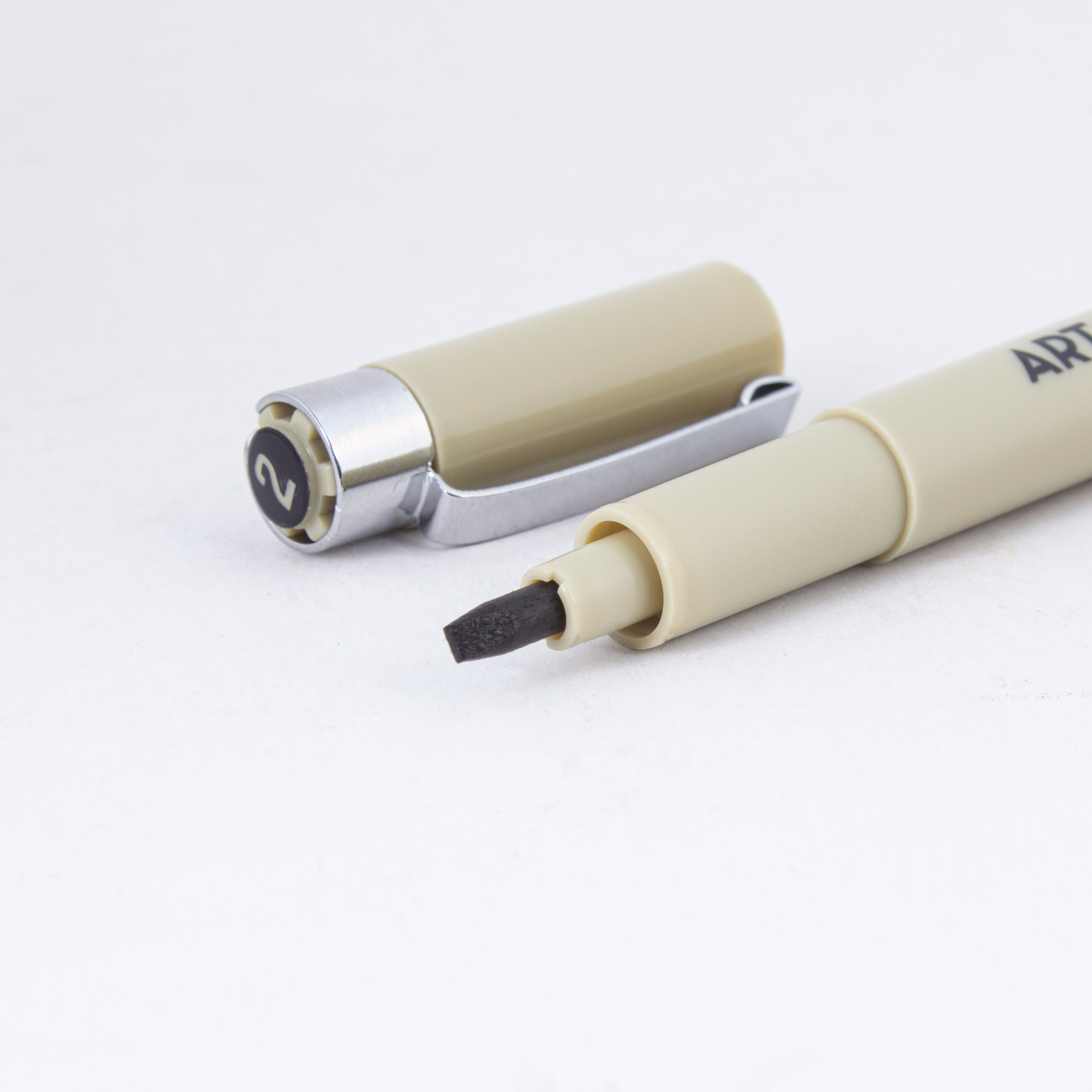 Pigment Fineliner Water Based Black 2mm Tip 1pc