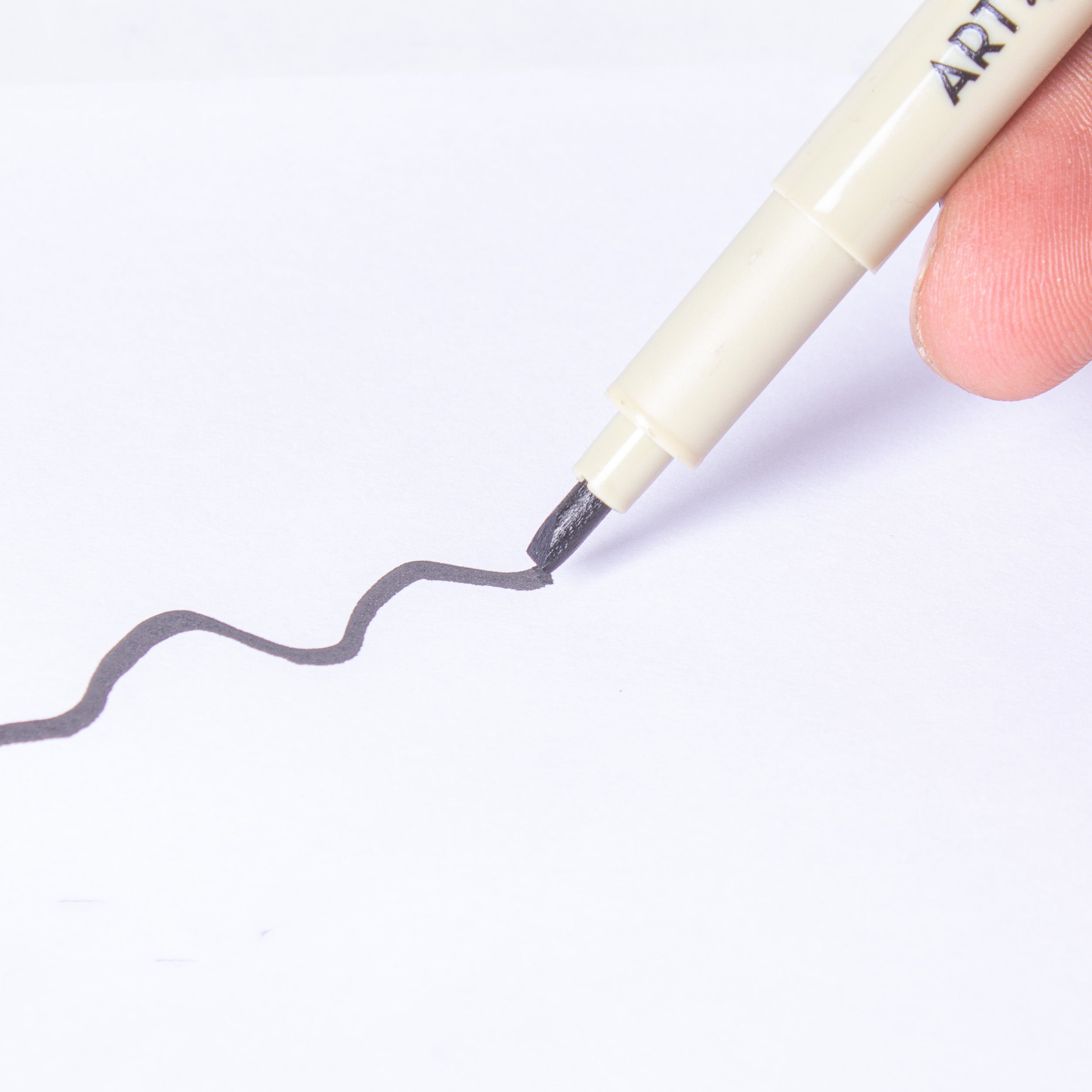 Pigment Fineliner Water Based Black 3mm  Tip 1pc