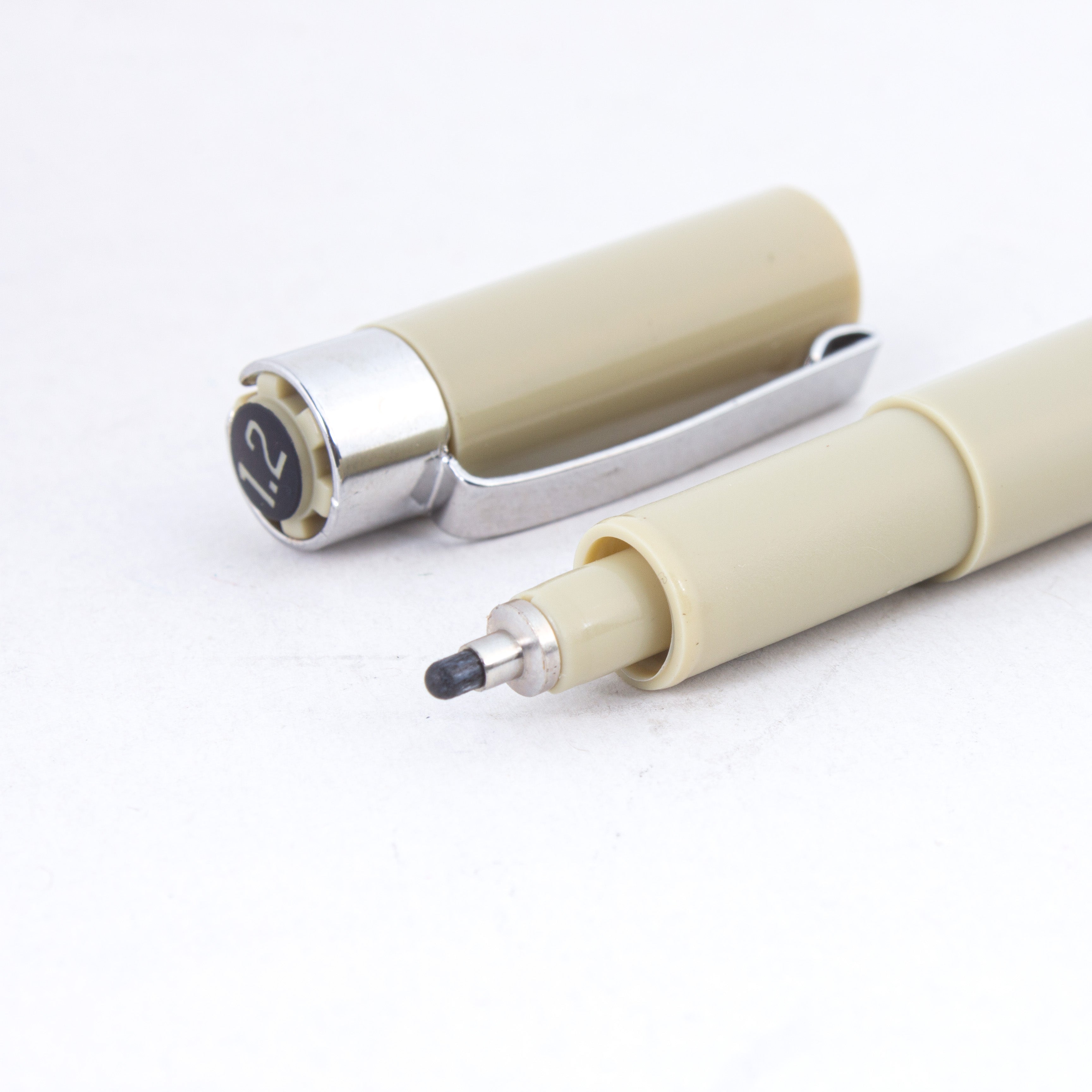 Pigment Fineliner Water Based Black 1.2mm  Tip 1pc