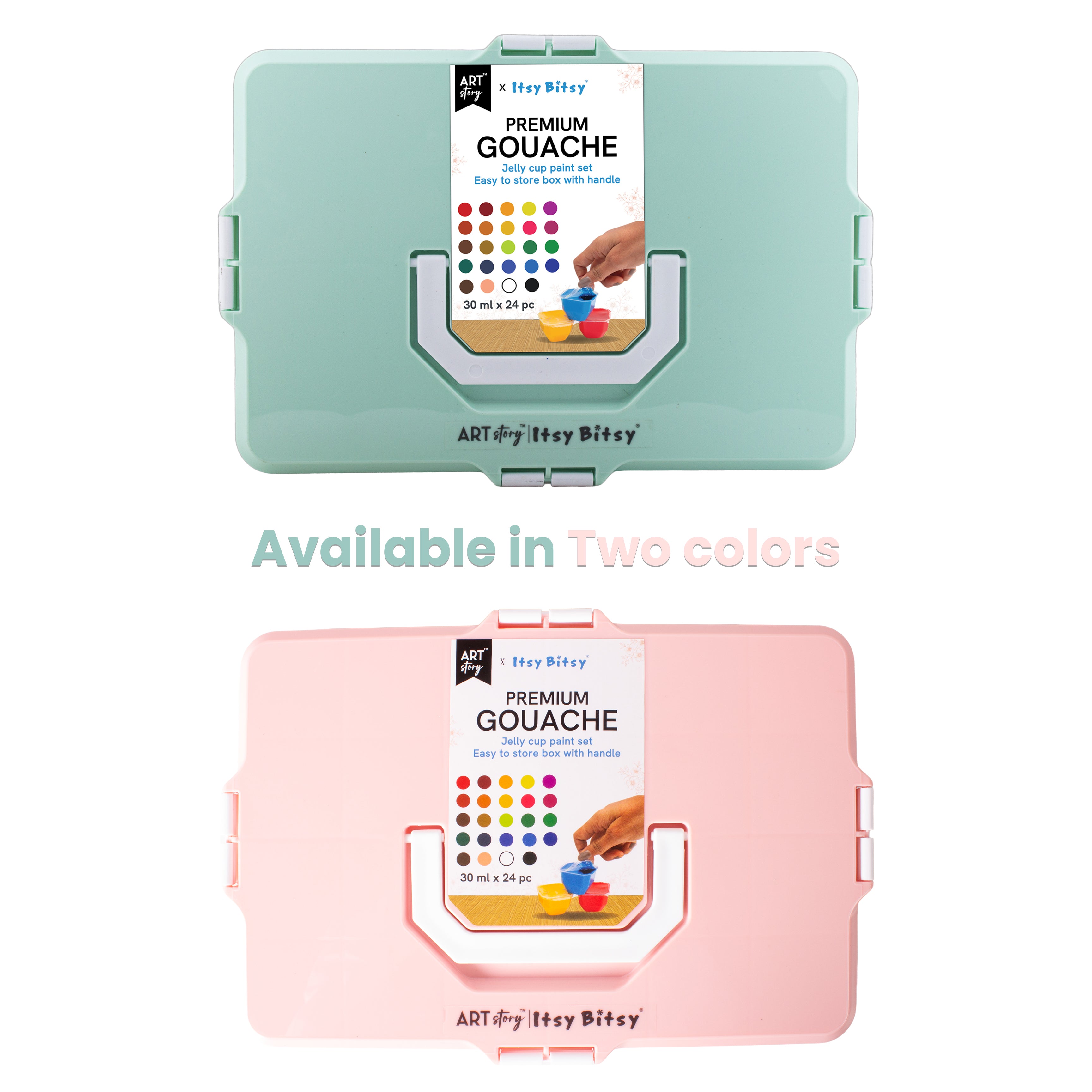 Premium Gouache Jelly Cup Paint Set 30ml X 24pc 1 Box