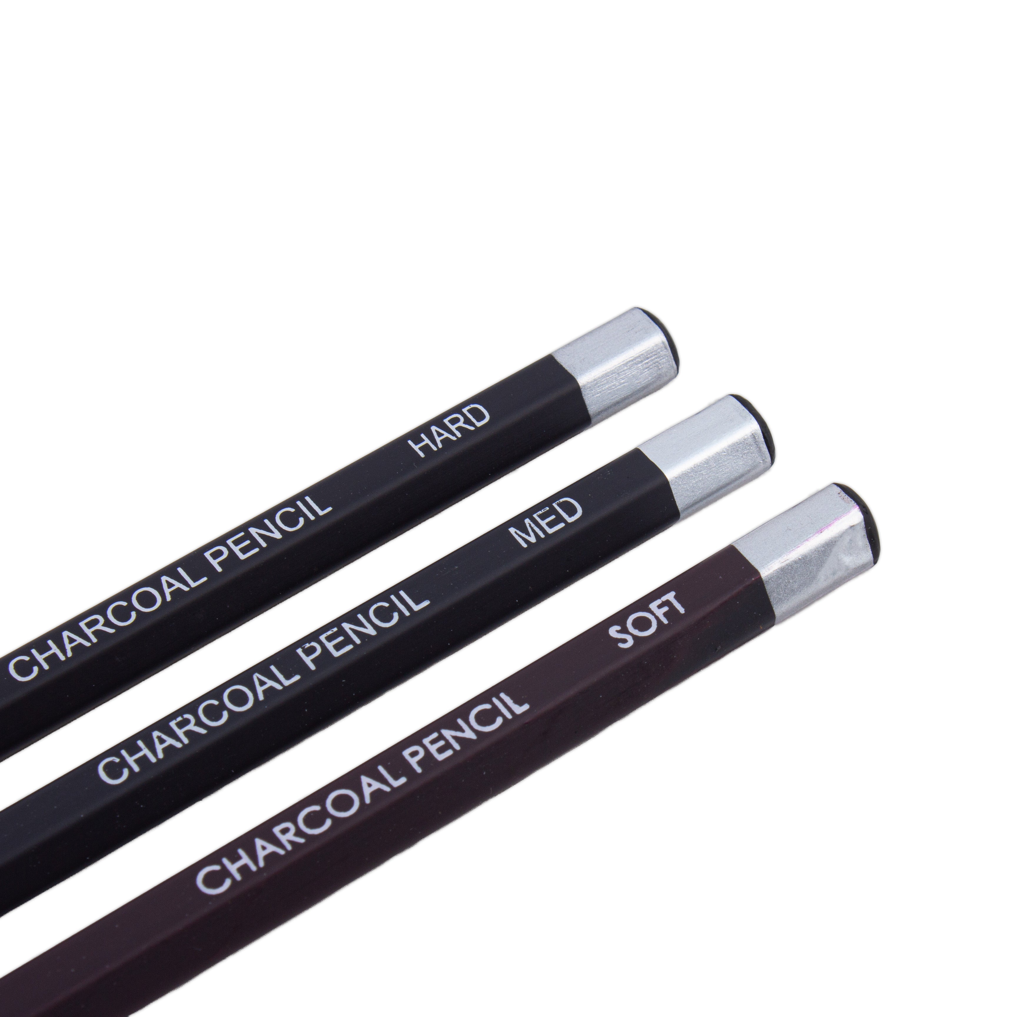 Charcoal Pencil Hard/Medium/Soft Pack Of 3pc