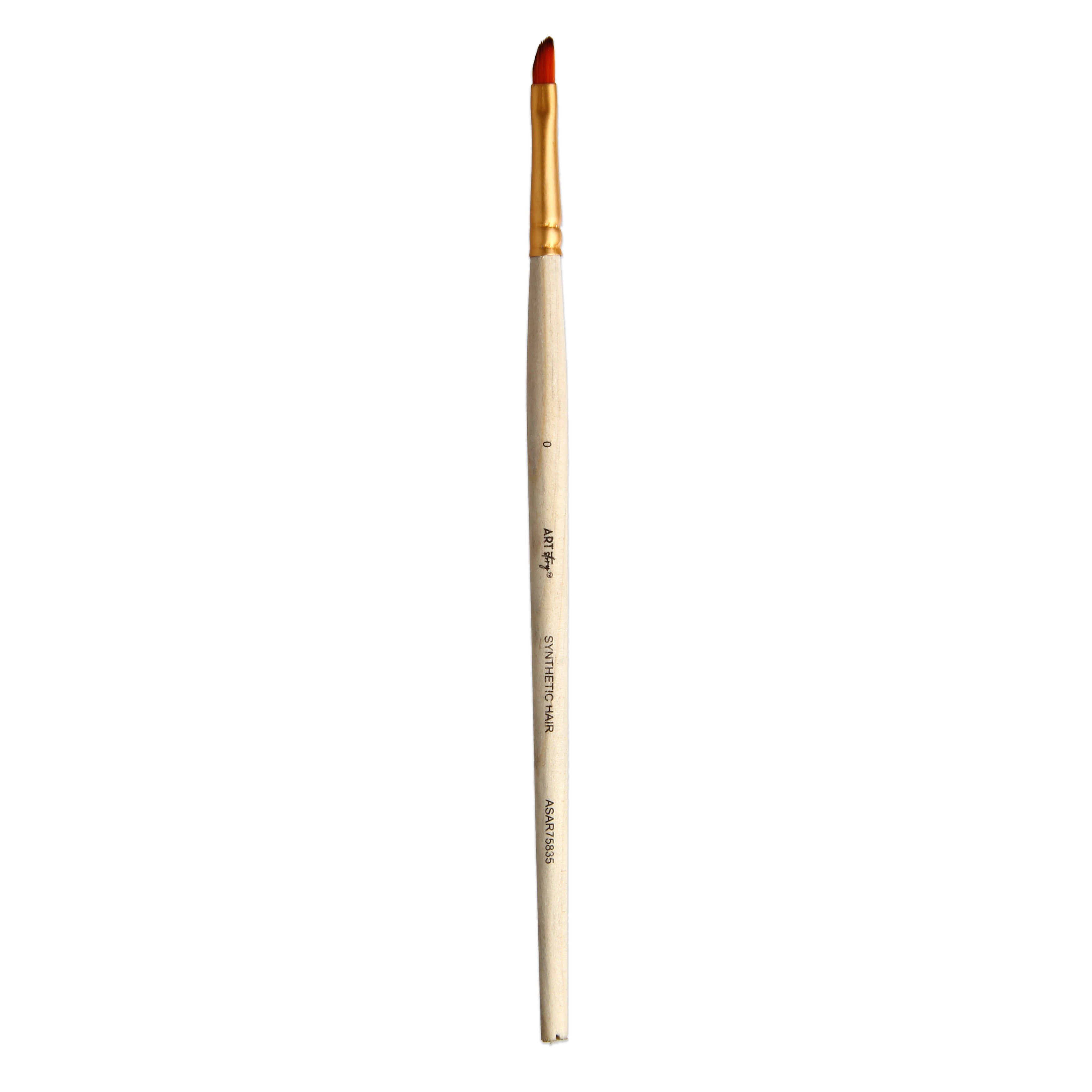 Dagger Brush Synthetic Hair Size 0 Handle Length 150mm