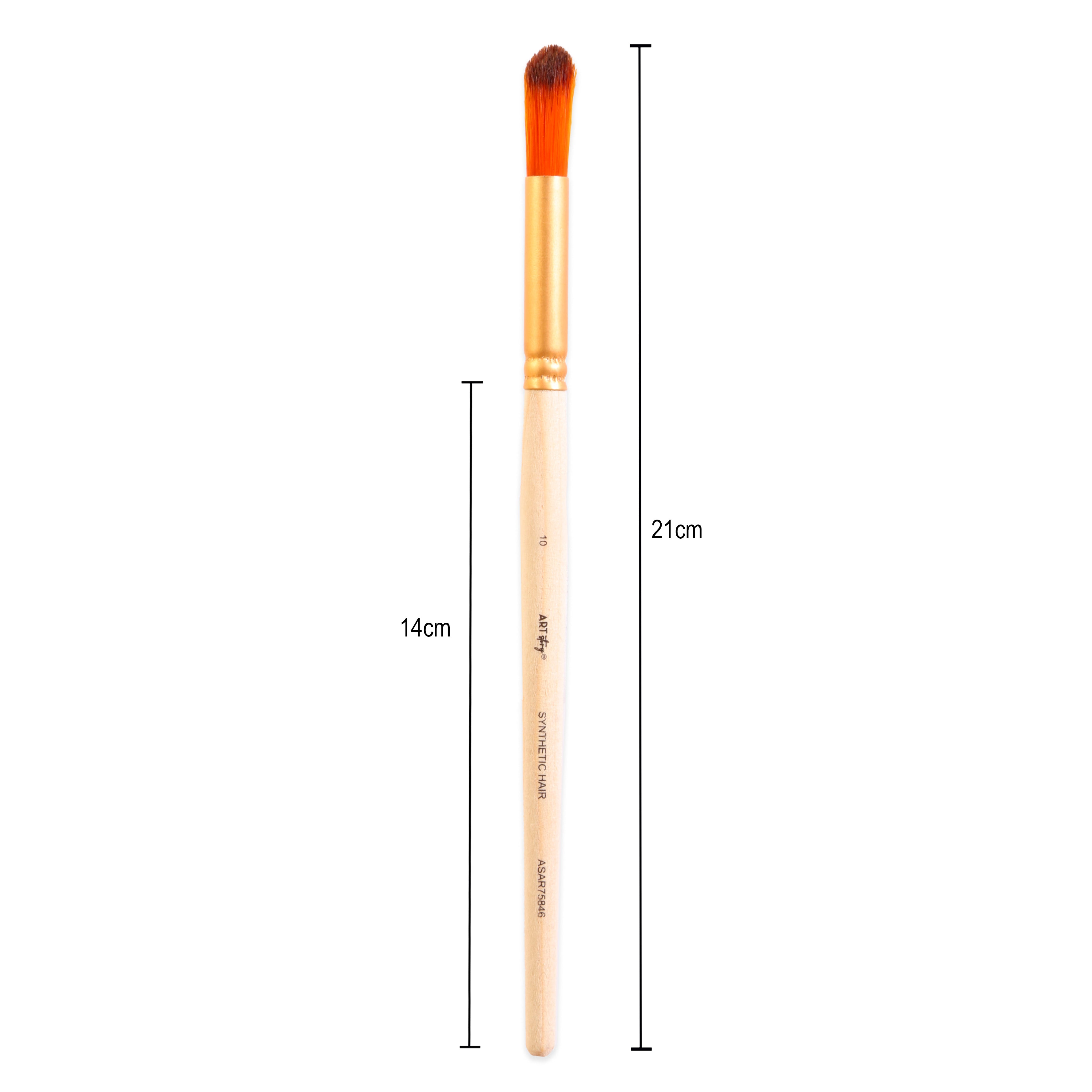 Deer Foot Brush Synthetic Hair Size 10 Handle Length 150mm 1pc