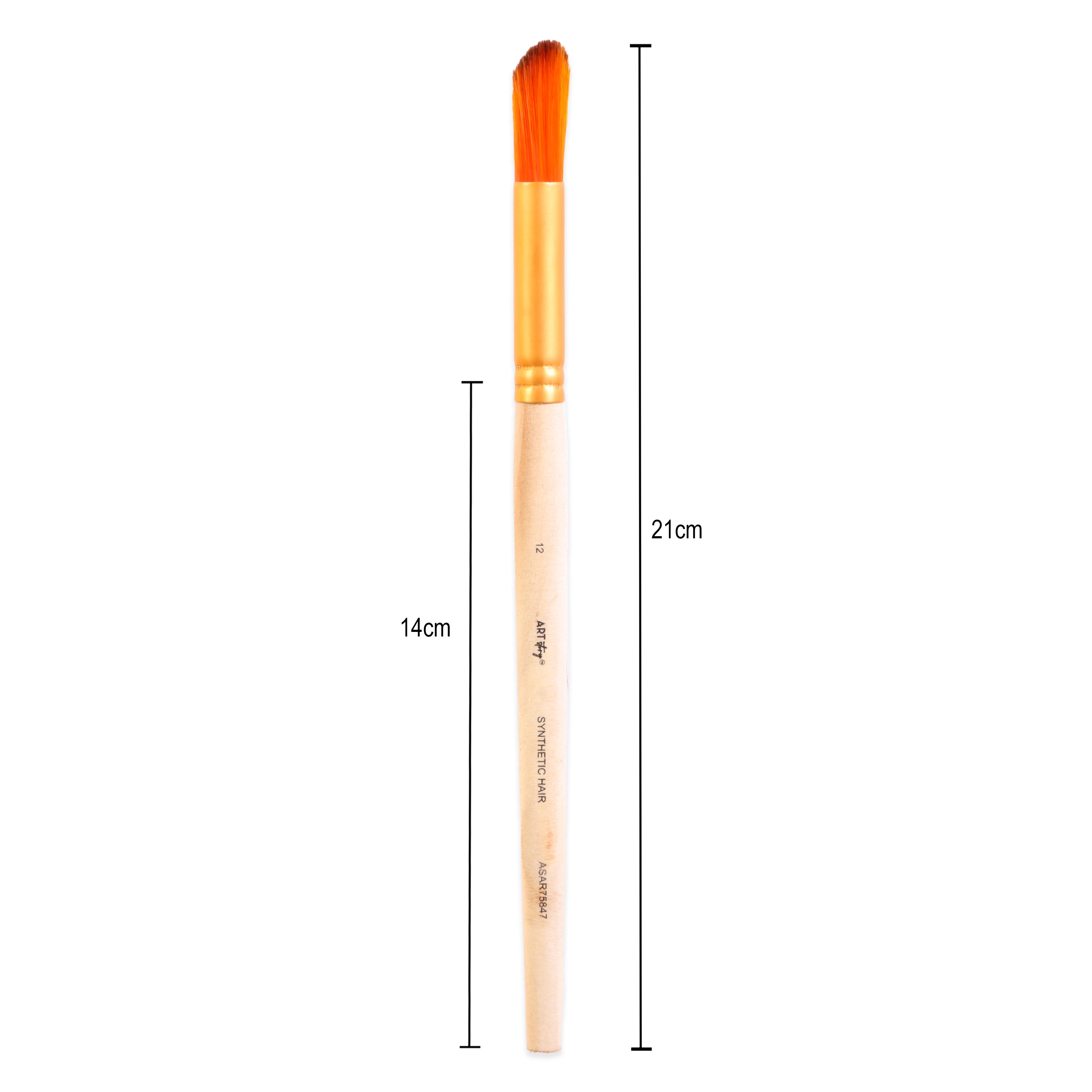 Deer Foot Brush Synthetic Hair Size 12 Handle Length 150mm 1pc