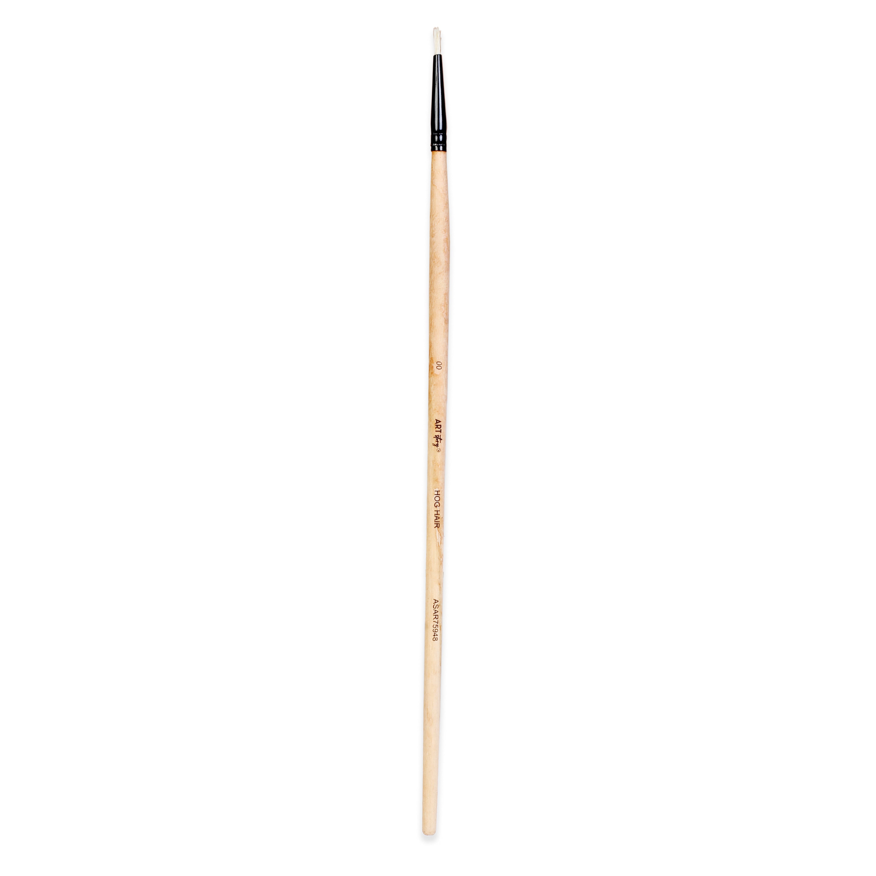 Synthetic Hog Hair Oil Round Brush Handle Length 200mm Size 00 1 pc