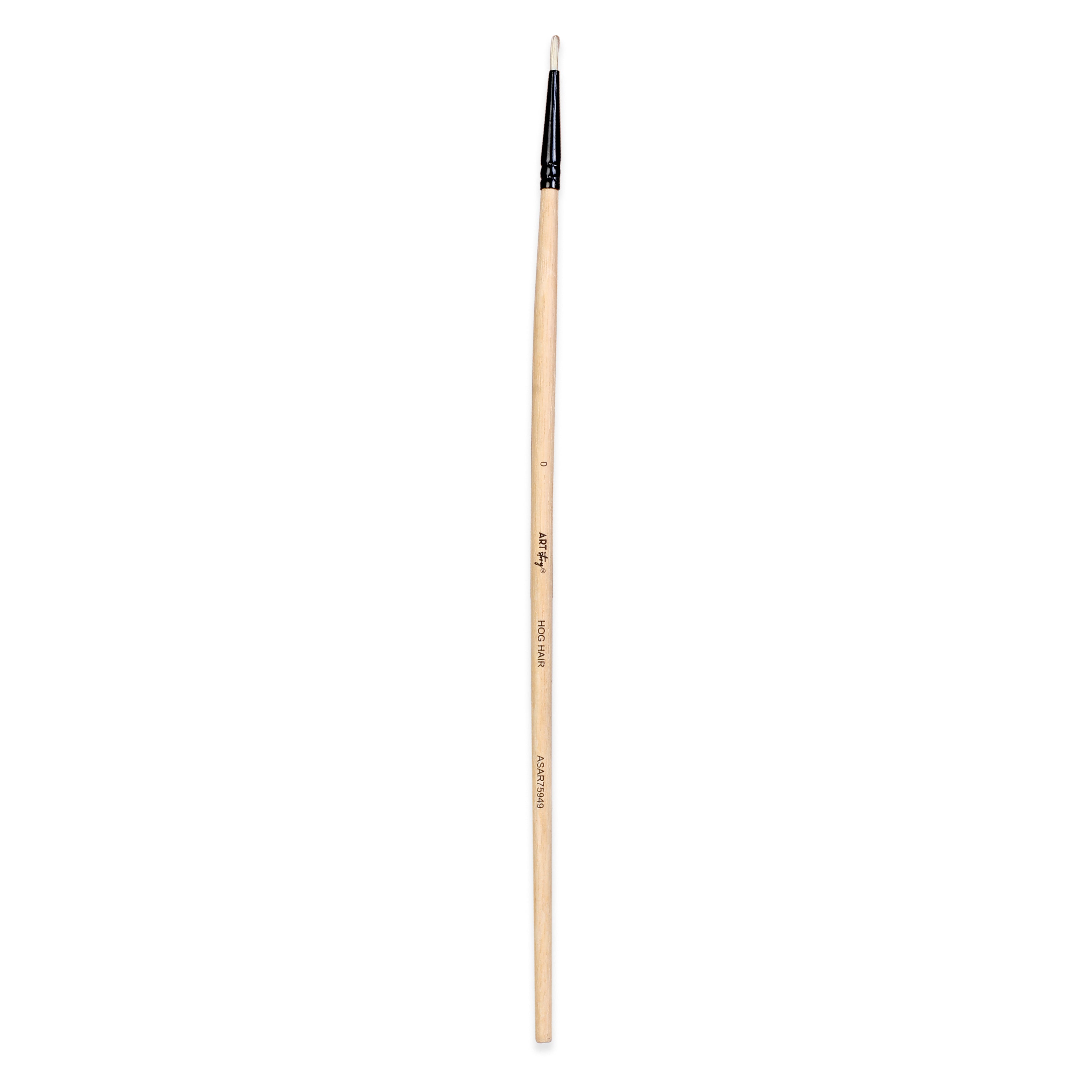 Synthetic Hog Hair Oil Round Brush Handle Length 200mm Size 0 1 pc