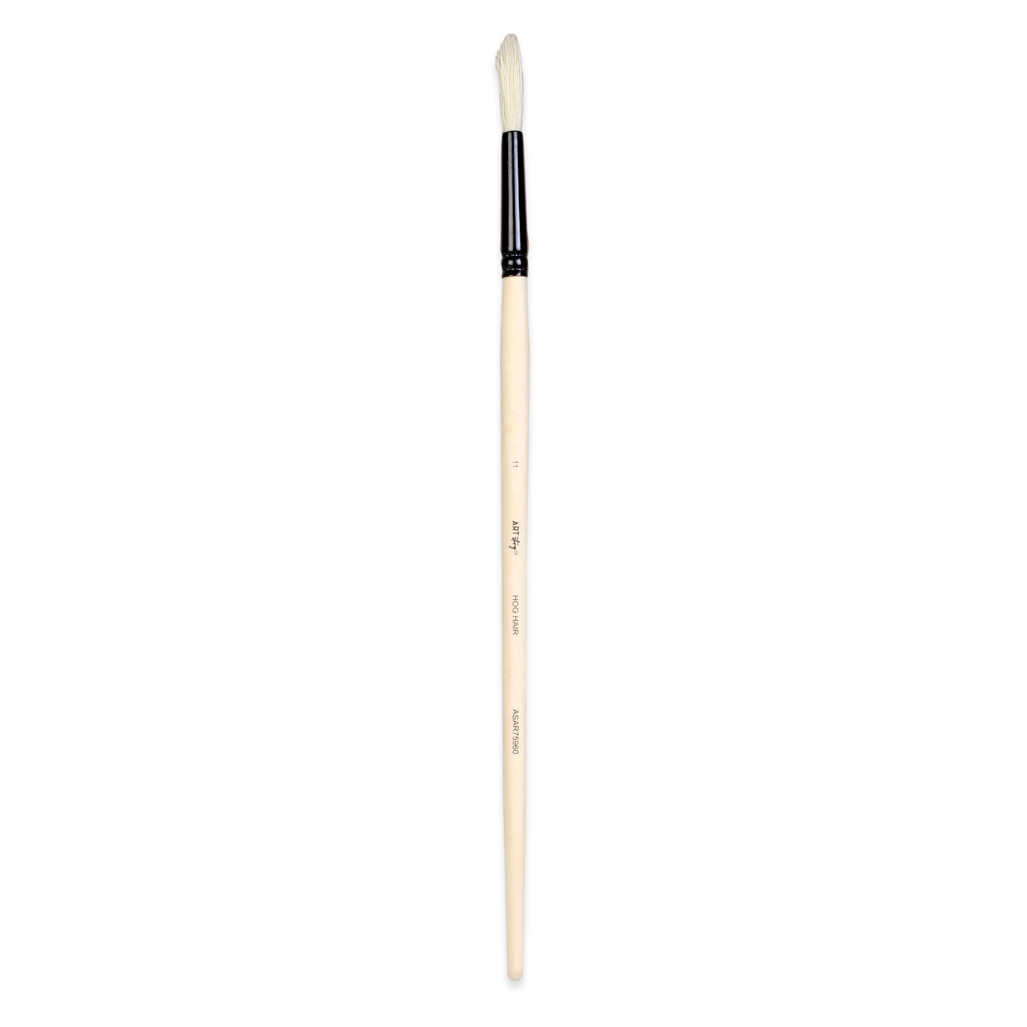 Synthetic Hog Hair Oil Round Brush Handle Length 200mm Size 11 1 pc