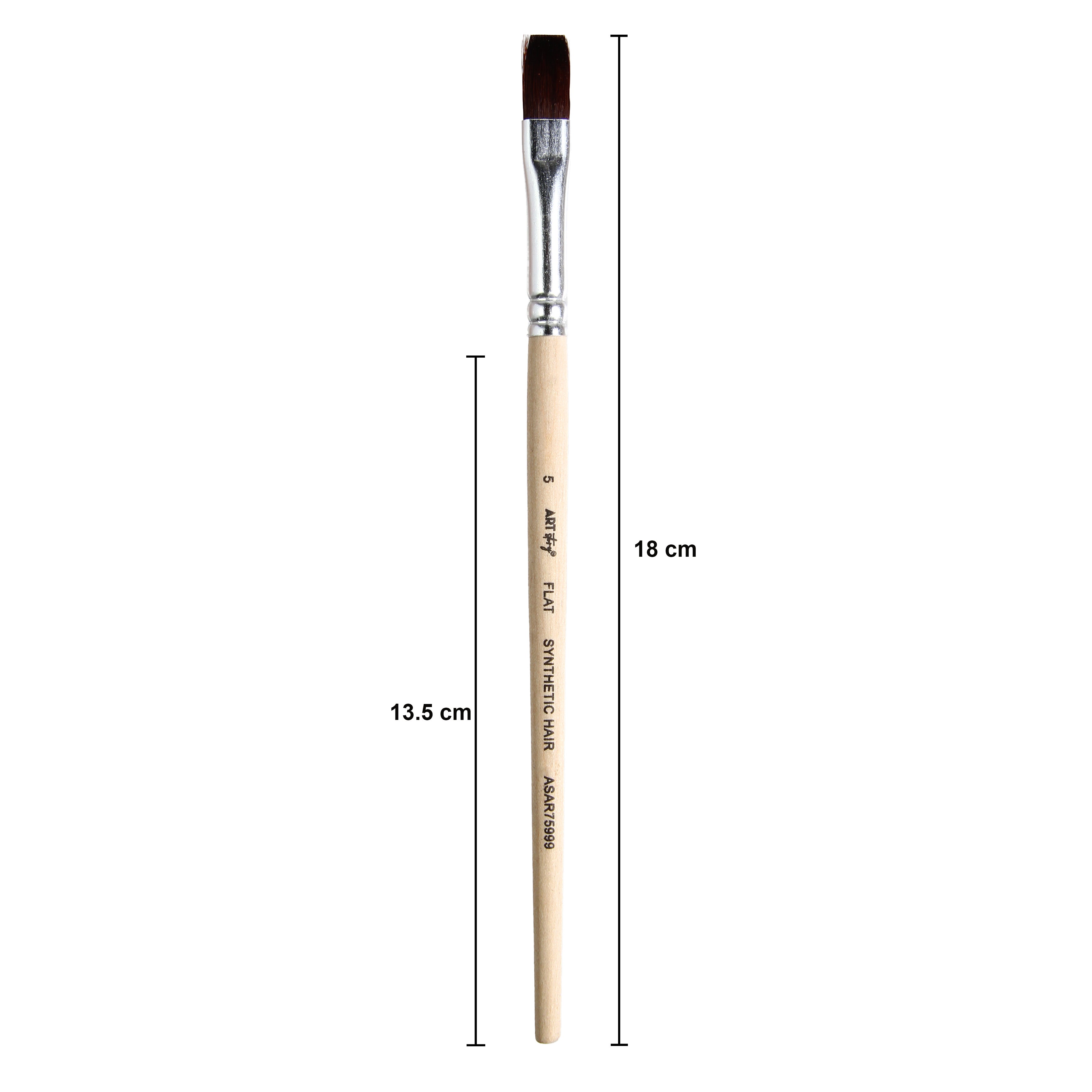 Watercolour Flat Brush Synthetic (5) 165mm