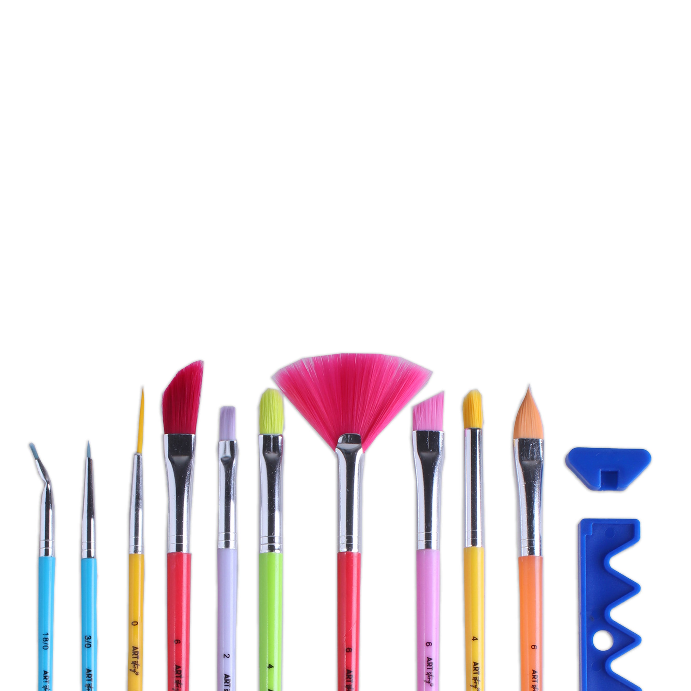 Kids Brush Set W/Holder 10Brush  Holder 10Pc