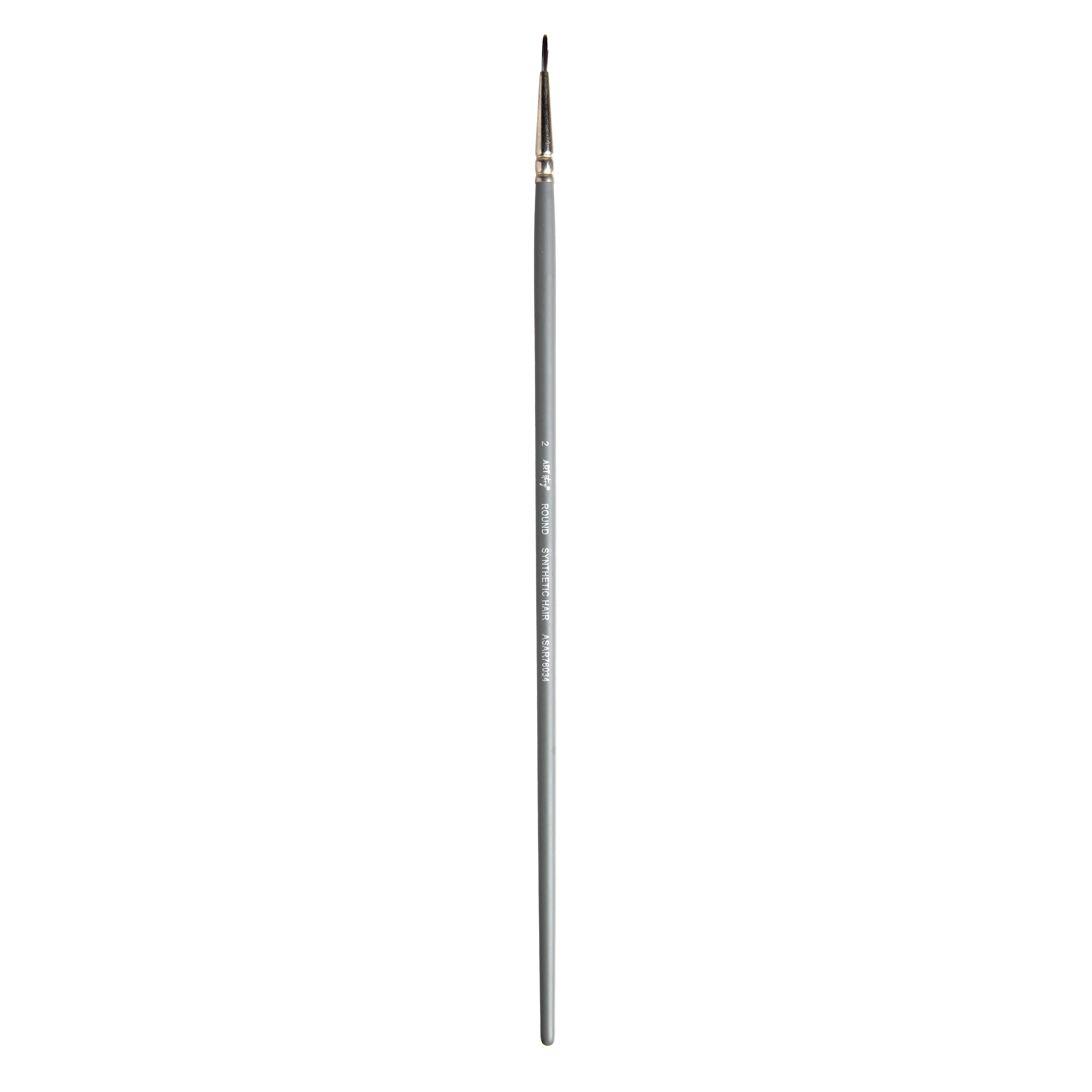 Long Handle Brush Round Synthetic Hair Size 2 Handle Length 250mm