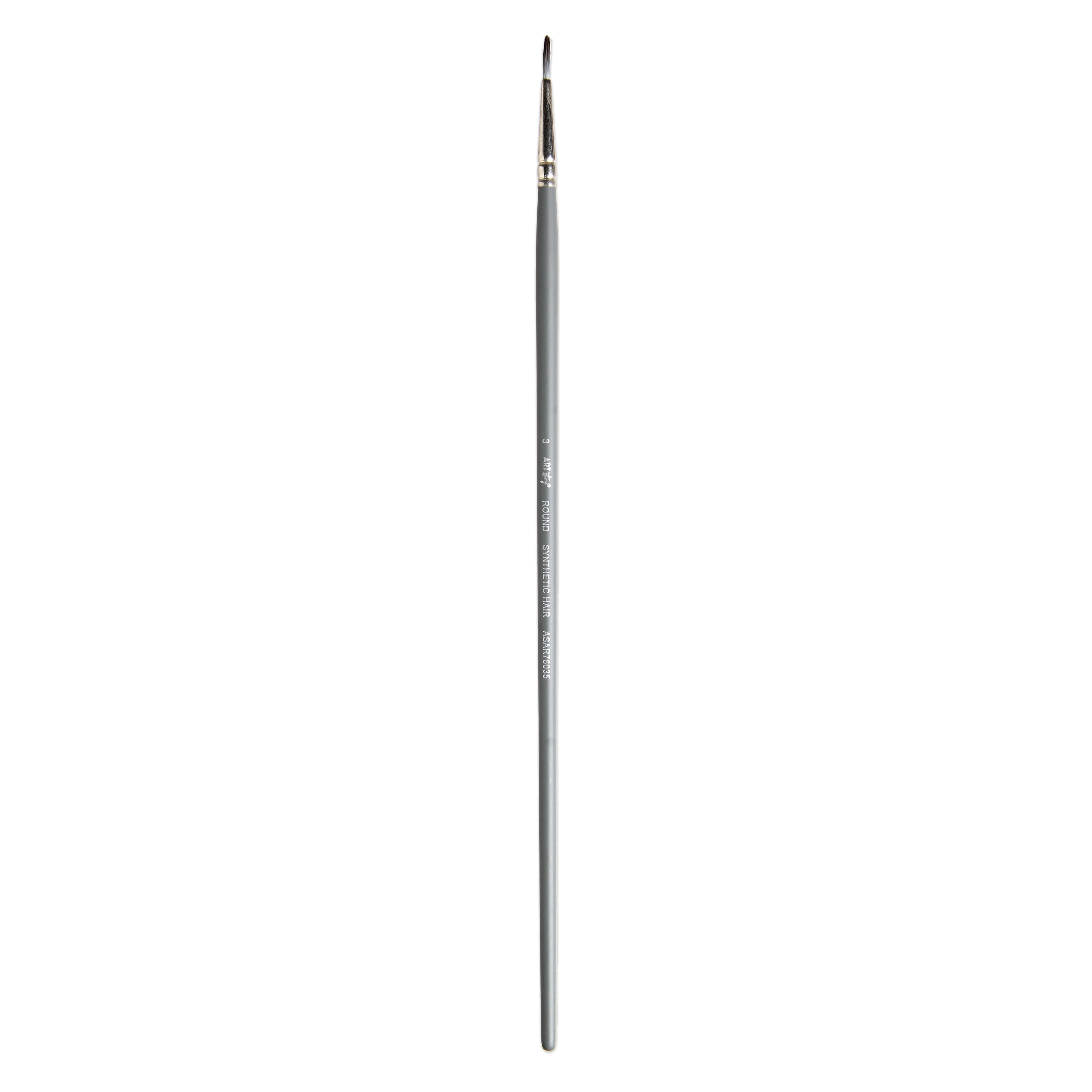 Long Handle Brush Round | Synthetic Hair | Size 3 - Handle Length 250mm