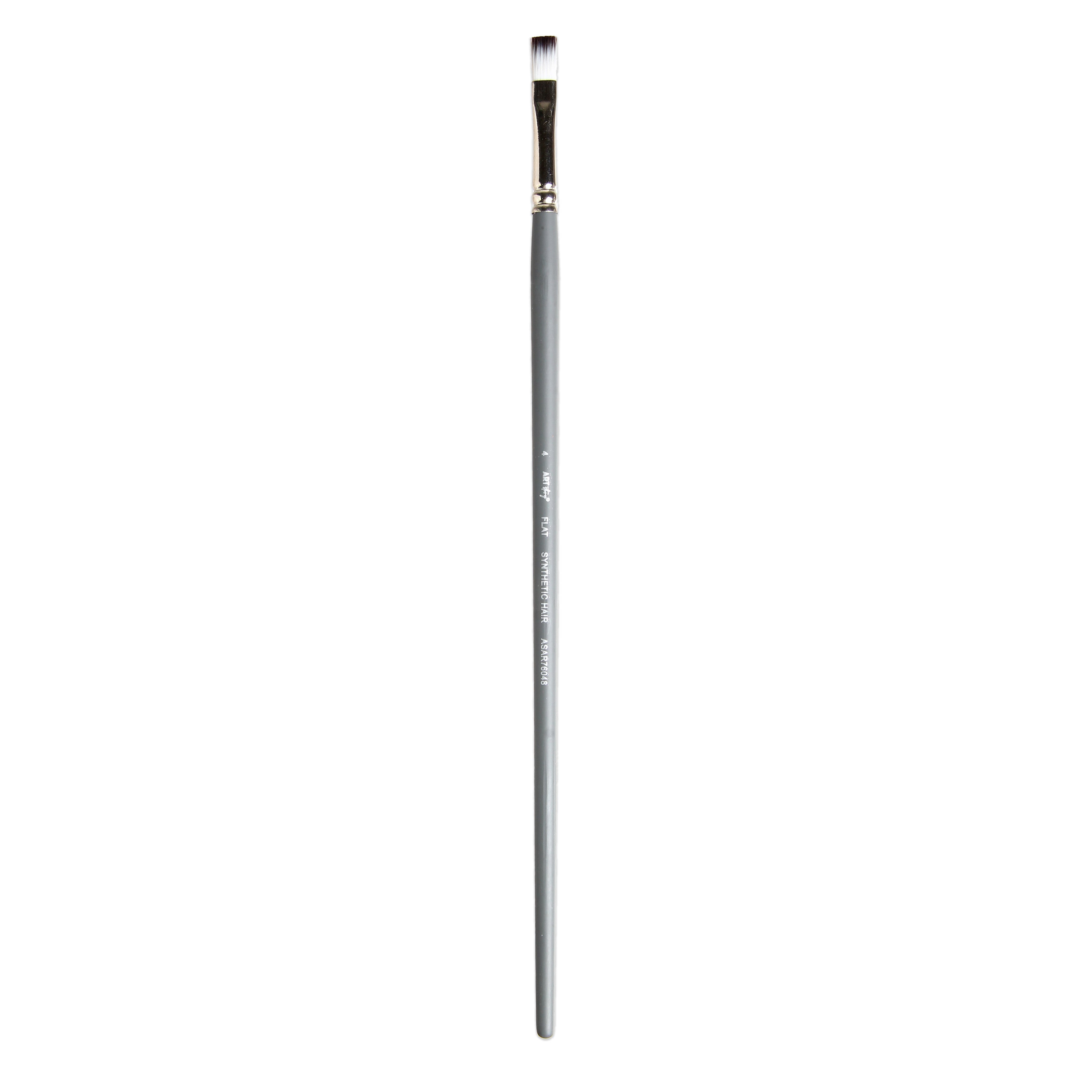 Long Handle Brush Flat Synthetic Hair Size 4 Handle Length 250mm
